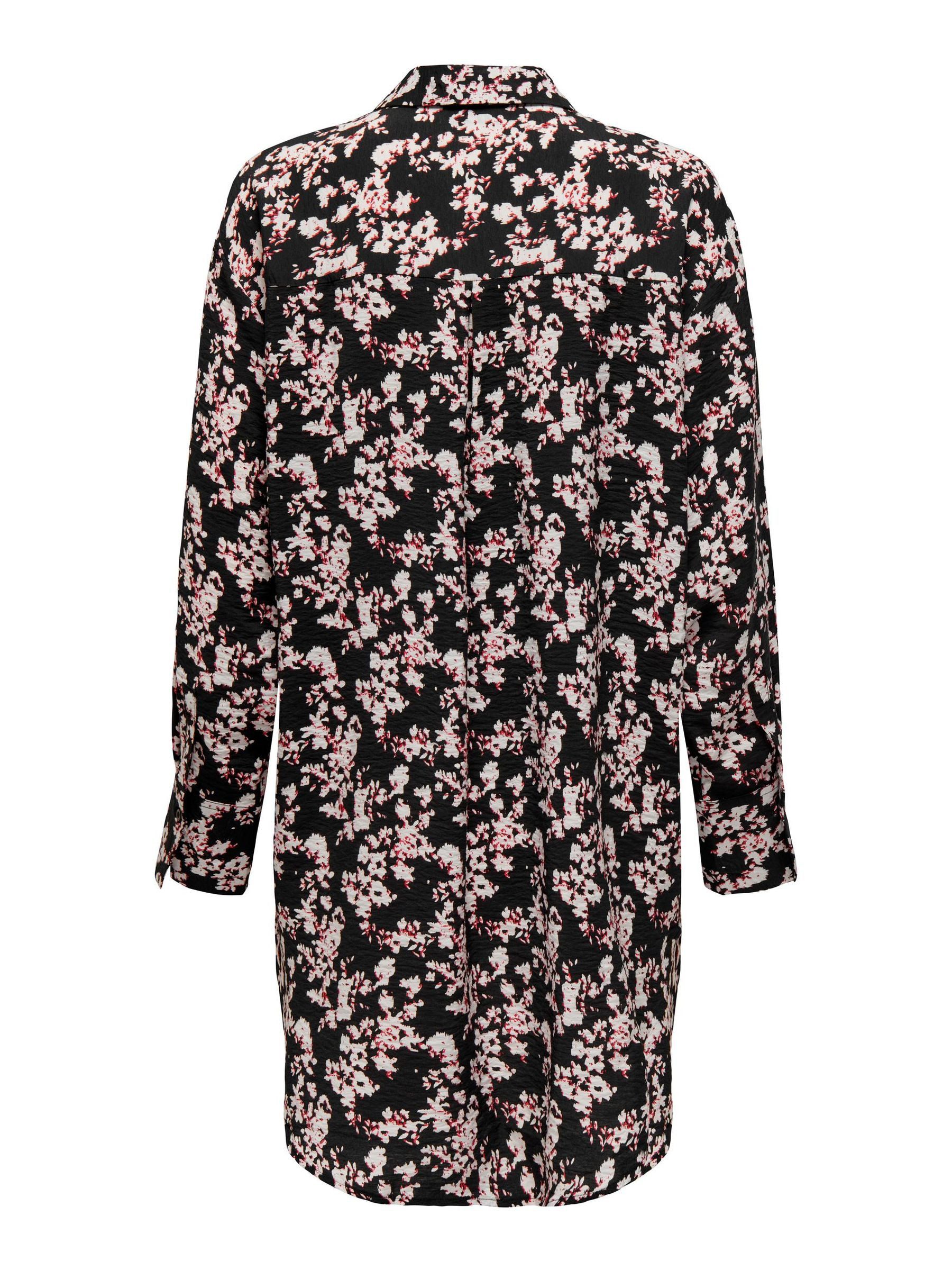 JACQUELINE de YONG Blusenshirt Langes Design Animal Print JDYBARBARA für JDYBARBARA L/S LONG SHIRT WVN