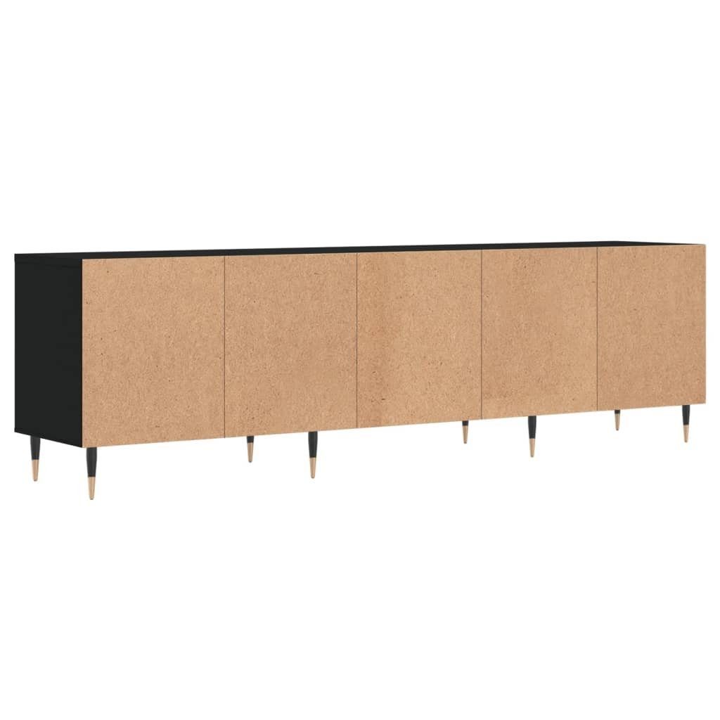 vidaXL TV-Schrank 150x30x44,5 Holzwerkstoff TV-Schrank cm Schwarz (1-St)