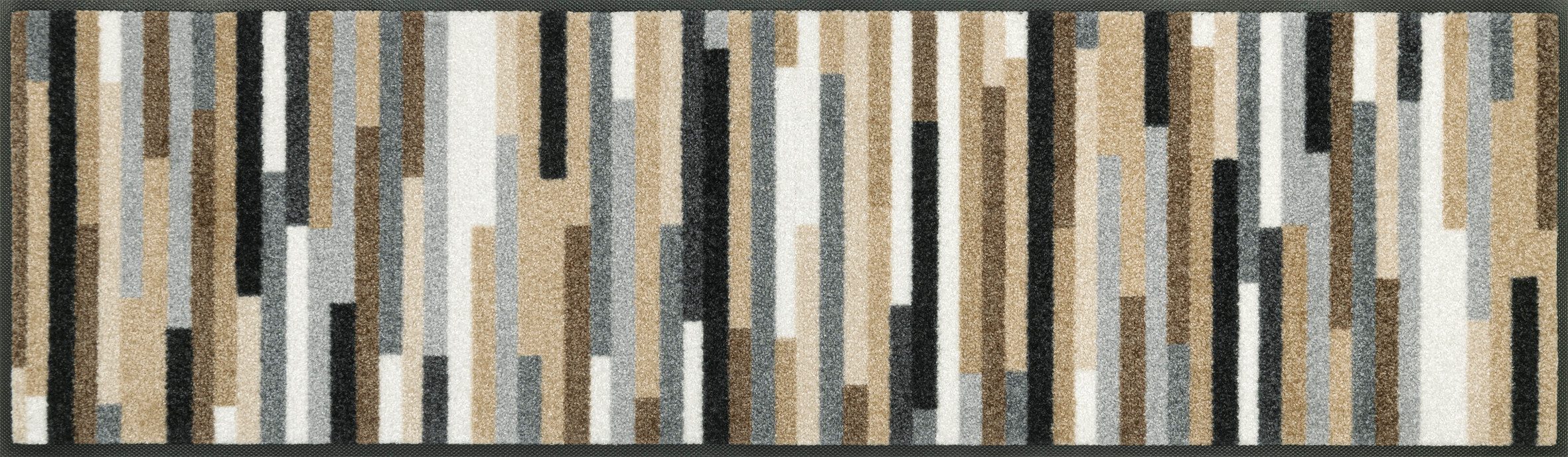 wash+dry by Kleen-Tex Läufer Mikado Stripes, rechteckig, Höhe: 7 mm, Schmutzfangläufer, modernes Streifen Design, rutschhemmend, waschbar