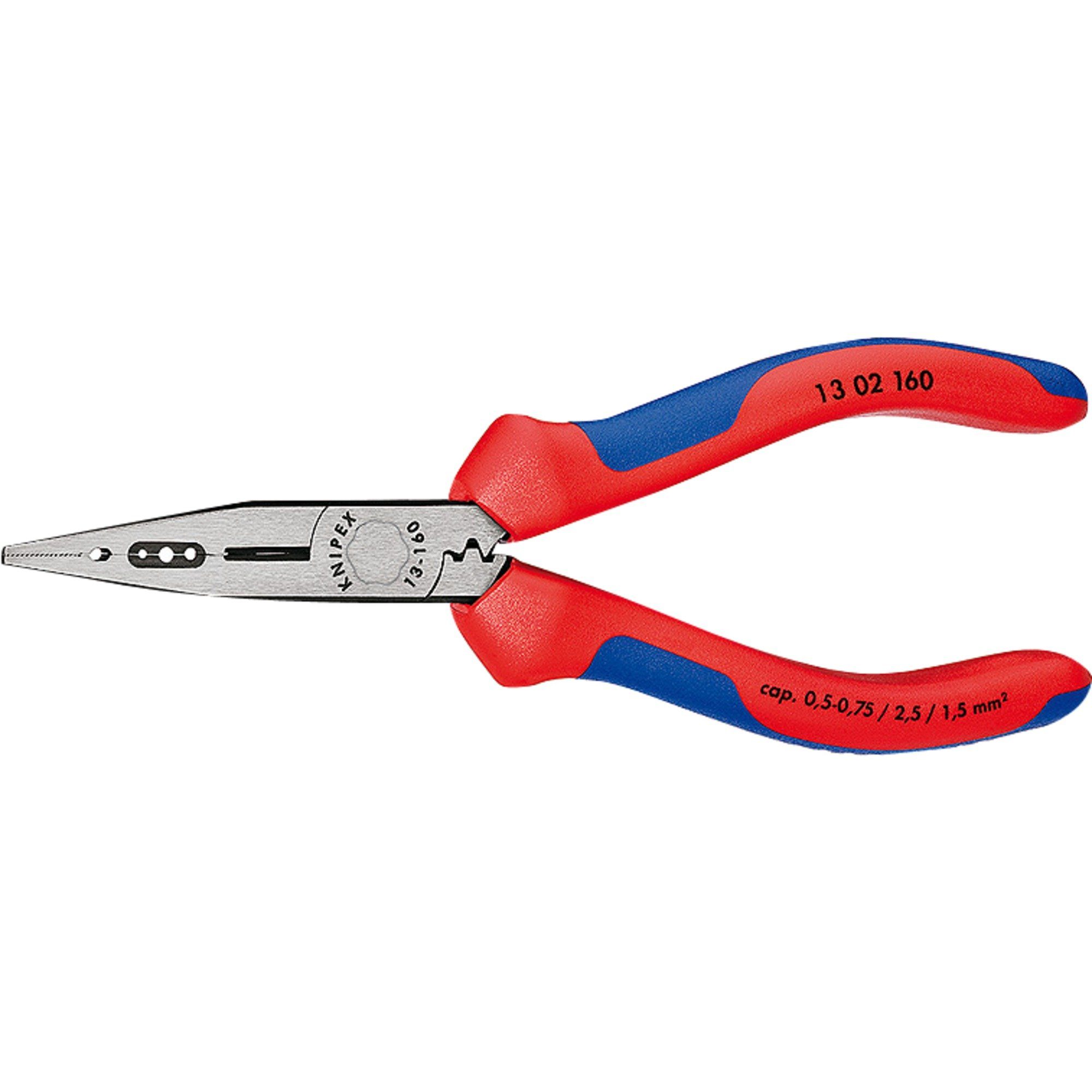 Knipex Elektro-Installationszange KNIPEX Verdrahtungszange 13 02 160, Zange, (Länge