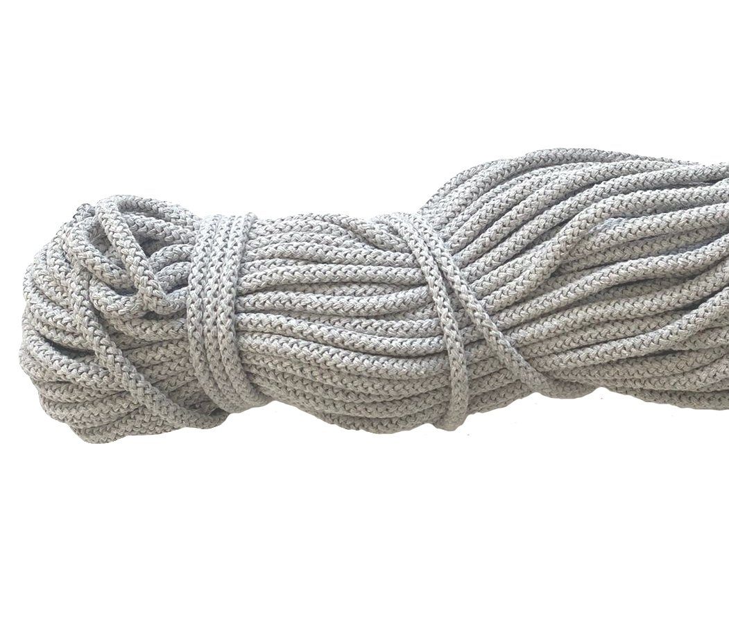 Thumbnail - Mississhop Kordel 100 m / Ø 5 mm / Ø 3 mm Baumwollkordel Seil Kordel 100 % Baumwolle