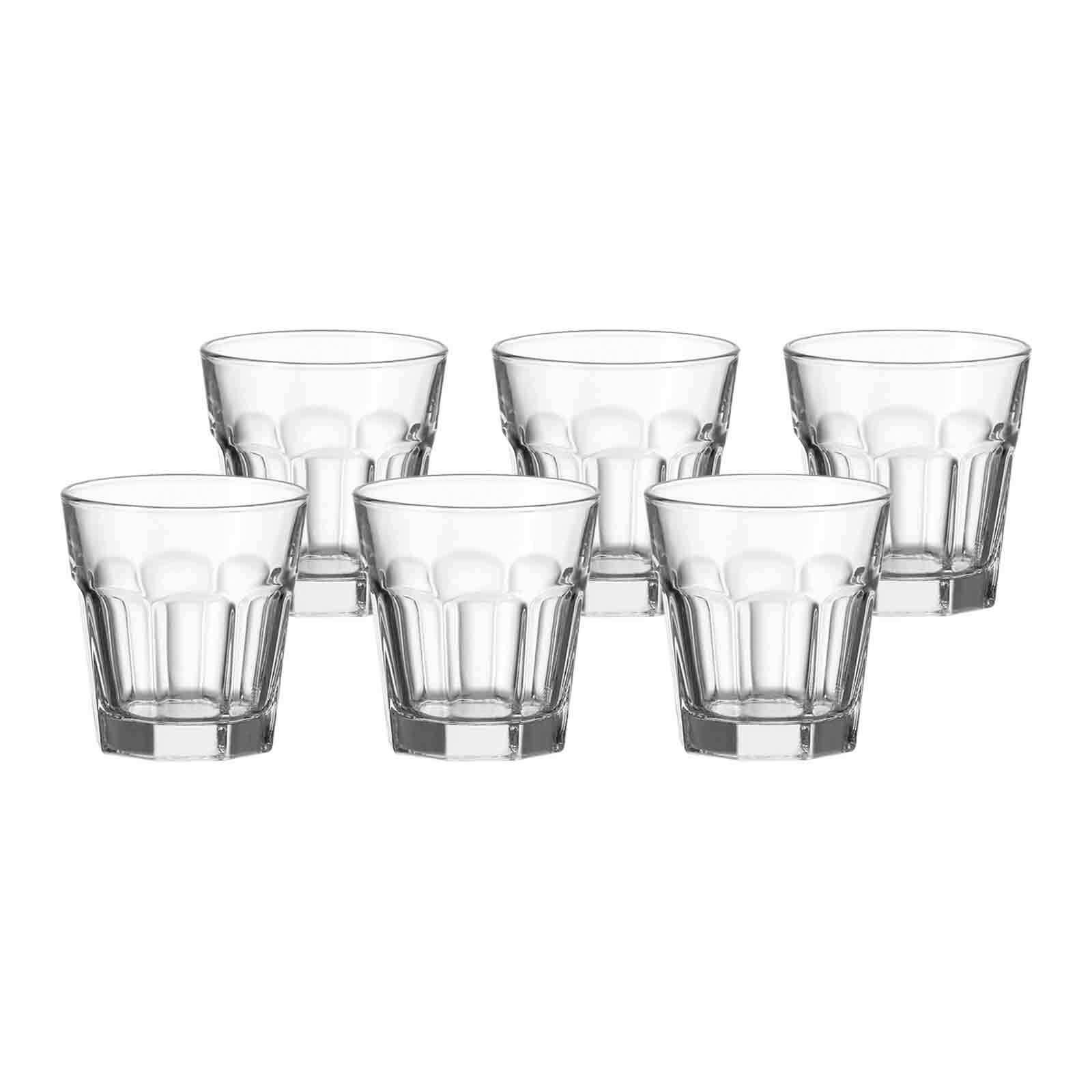 LEONARDO Whiskyglas Rock Whiskygläser 265 ml 6er Set, Glas