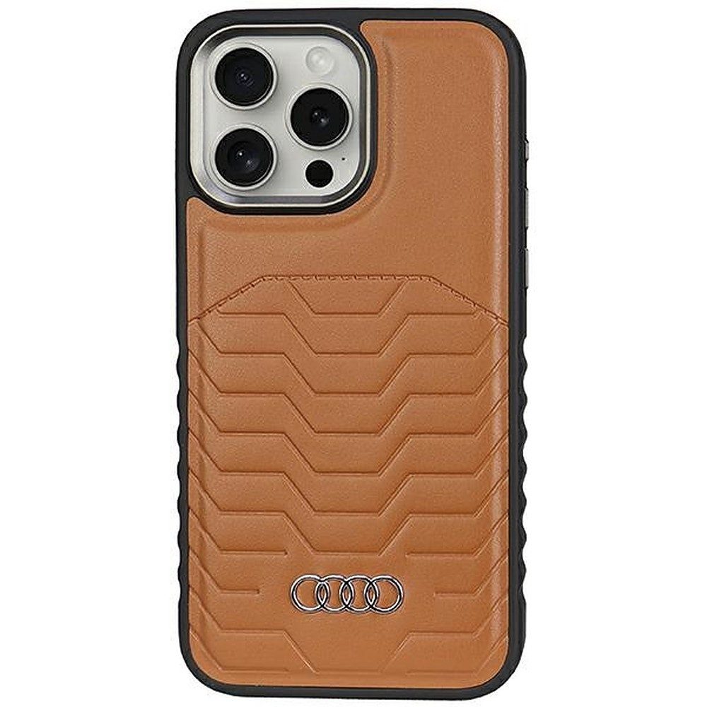Audi Handyhülle MagSafe Kunstlederhülle Kameraschutz, MagSafe kompatibel, Kunstleder, Kameraschutz
