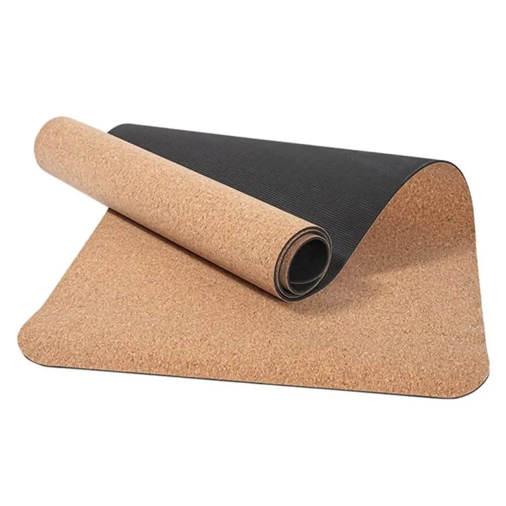Yogamatte Yogamatte aus Kork, mit Anti-Rutsch-Effekt, nachhaltig, pflegeleicht
