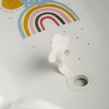 keeeper Babybadewanne Maria - Rainbow, weiß, mit Stöpsel, Made in Europe