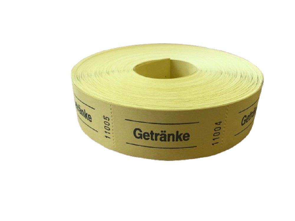 Lomatek Formularblock Getränkemarke, Getränkemarken, Liefermenge = 1 Rolle mit 1000 Marken