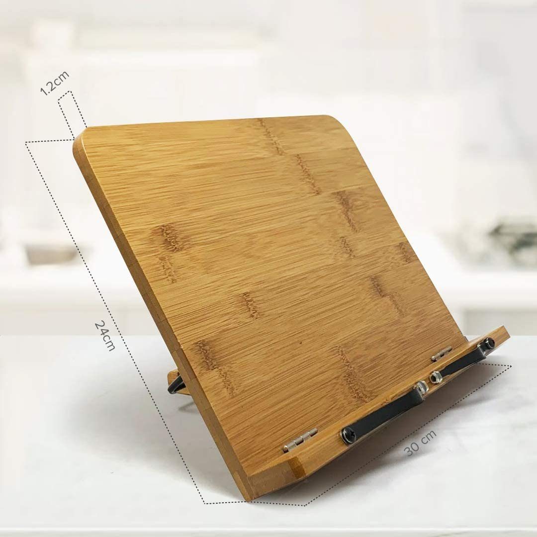 Buchständer Verstellbarer & Holz JOEJI’S Tablet KITCHEN Ständer Kochbuchhalter Buchstütze