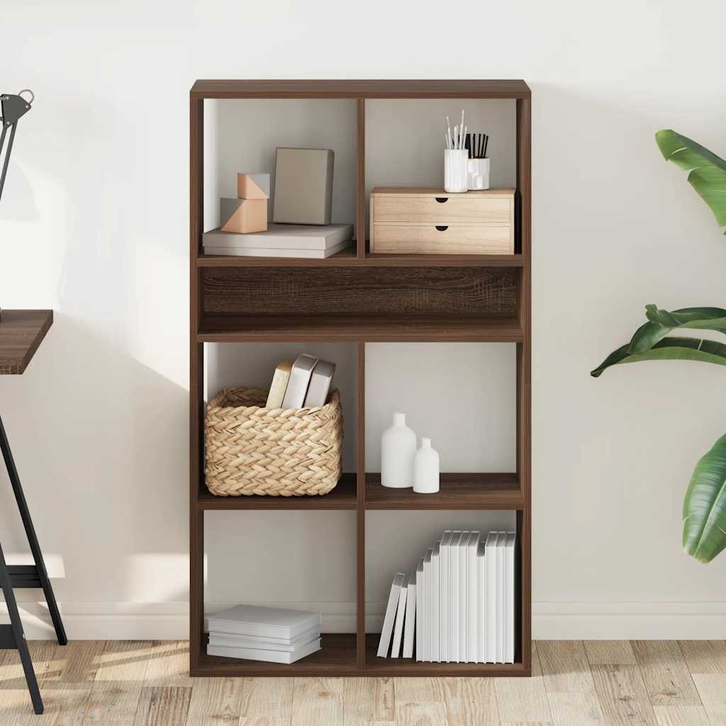 vidaXL Bücherregal Bücherregal Braun Eichen-Optik 66x31x112 günstig online kaufen