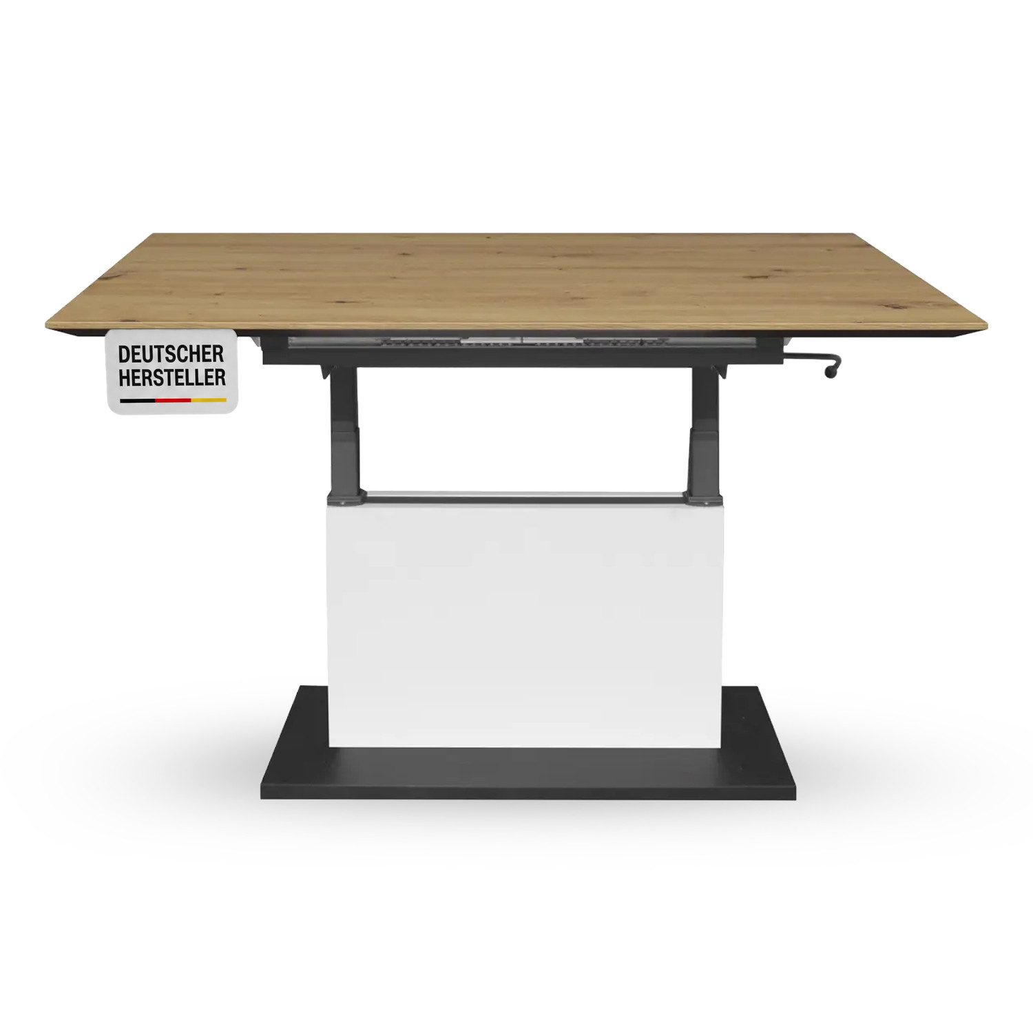 Storado Couchtisch Faro 110×60cm, Couchtisch mit Liftfunktion, Farbe wählbar, Flexible Höhenverstellung durch komfortable Liftfunktion