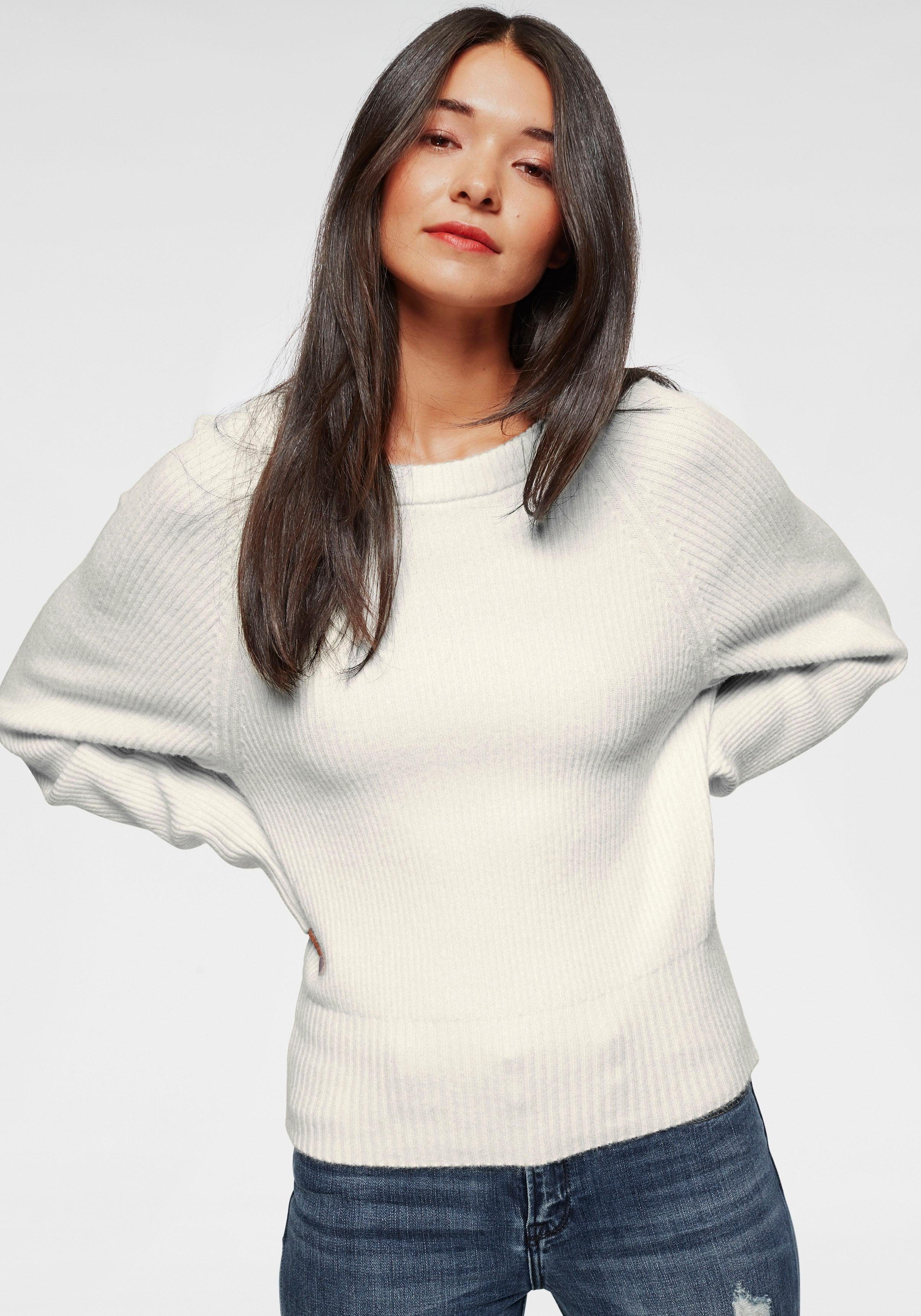 Funky Buddha Strickpullover mit 20% Woll-Anteil