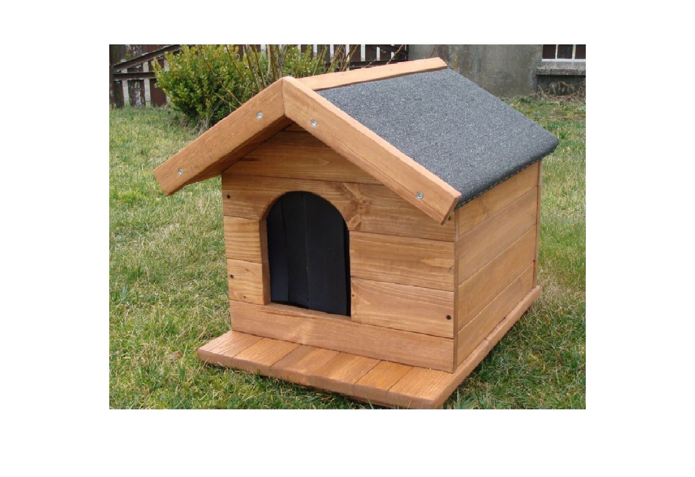 Thumbnail - QLS Hundehütte K5, Hundehaus Höhle Katzenhaus Isoliert Wetterfest Outdoor 50x45x53 cm
