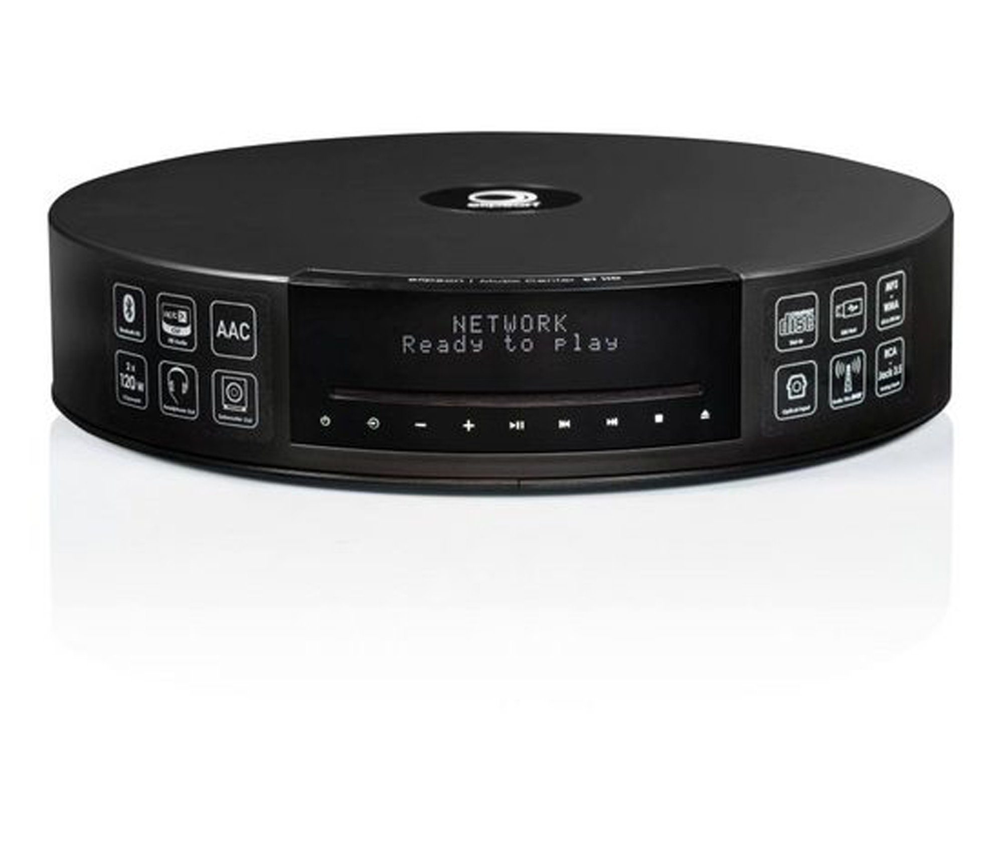 RDS, W, Hochwertiges 240,00 elipson Music (DAB), All-in-One-Musiksystem, mit (Digitalradio aktive Center FM-Tuner Connect für Subwooferanschluss Subwoofer) Stereoanlage HD