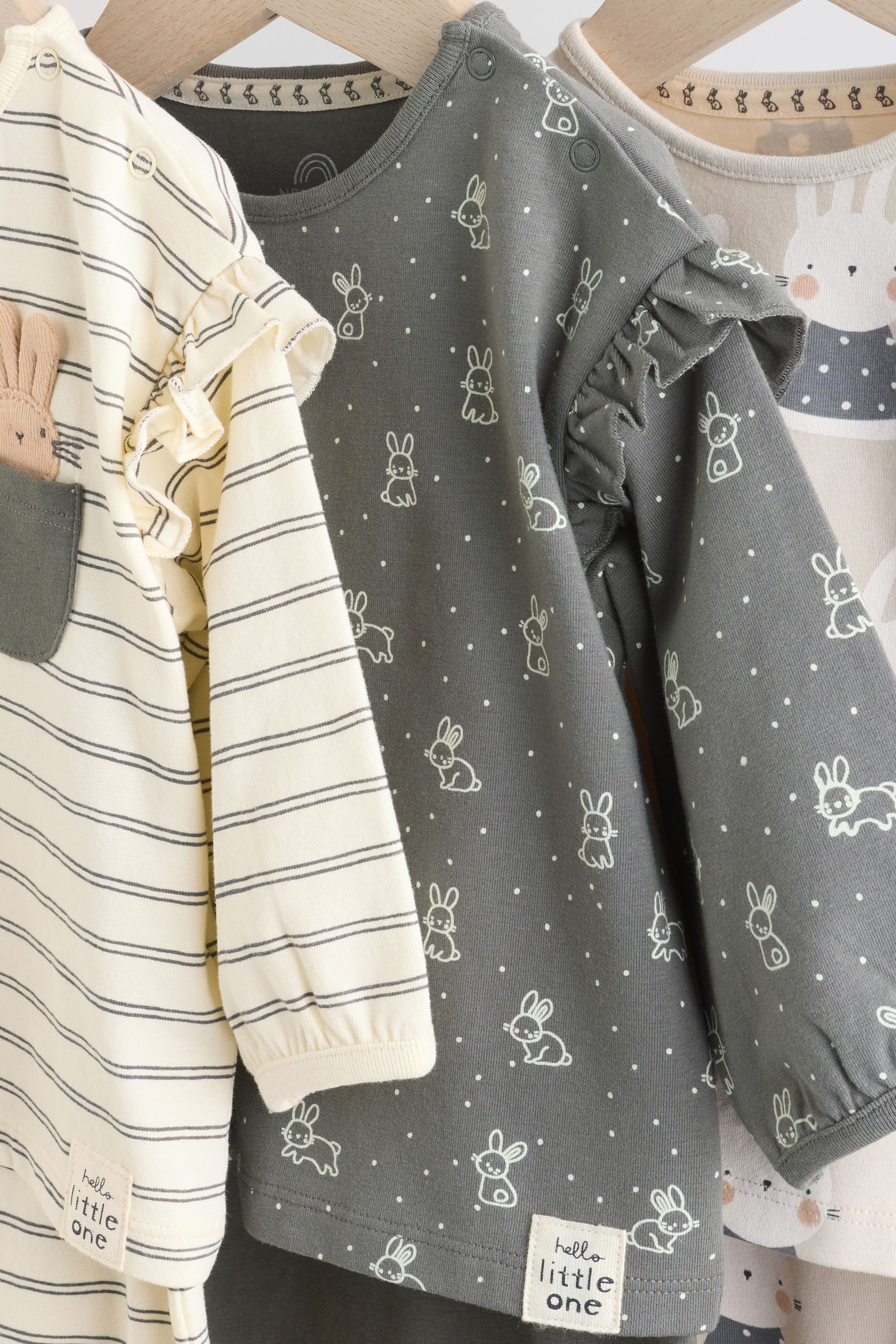 Next Shirt & Leggings Baby-Langarmshirts und Leggings, 6-teiliges Set (6-tlg)