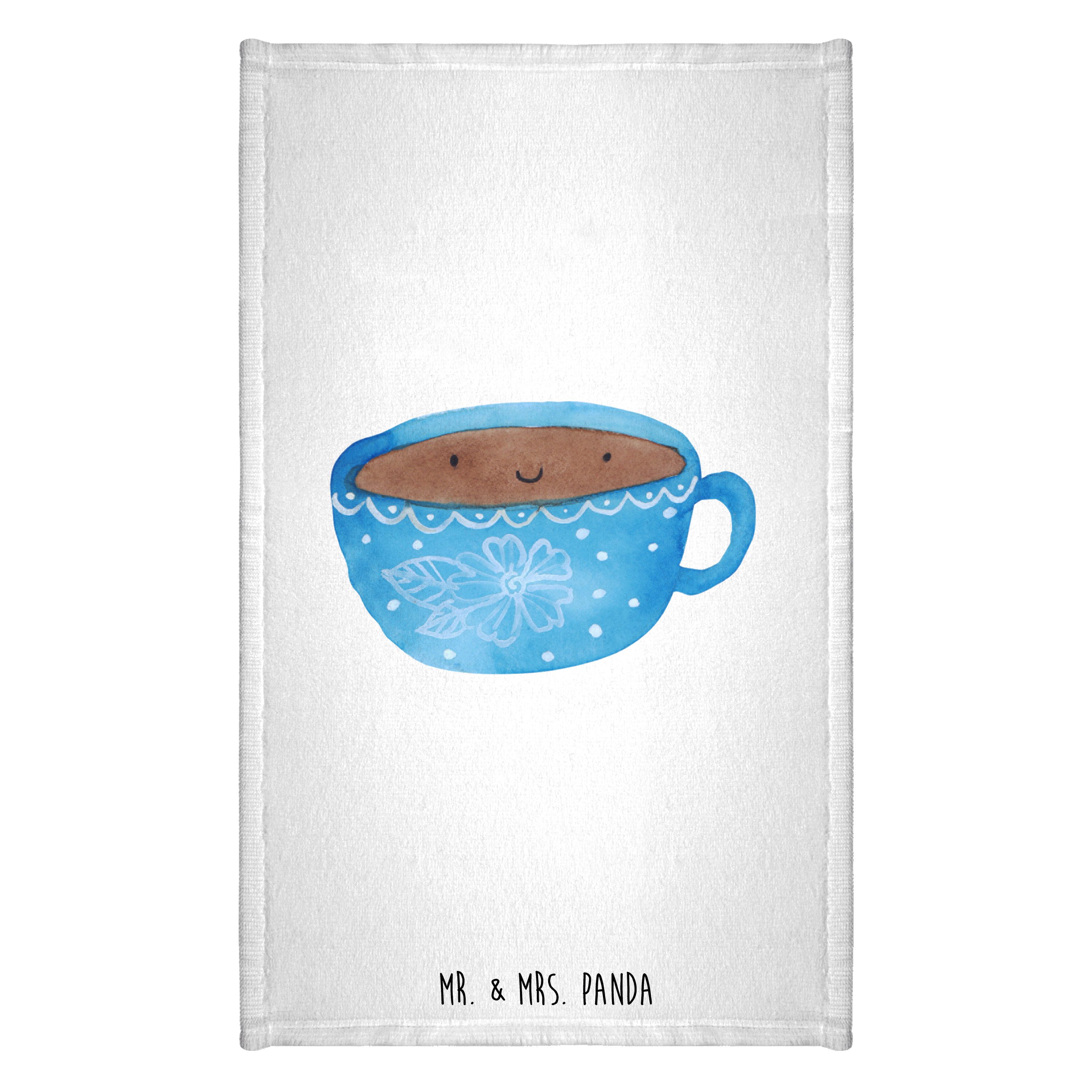 Handtuch Kaffee Tasse - Weiß - Geschenk, Kinder Handtuch, Reisehandtuch, Gäste