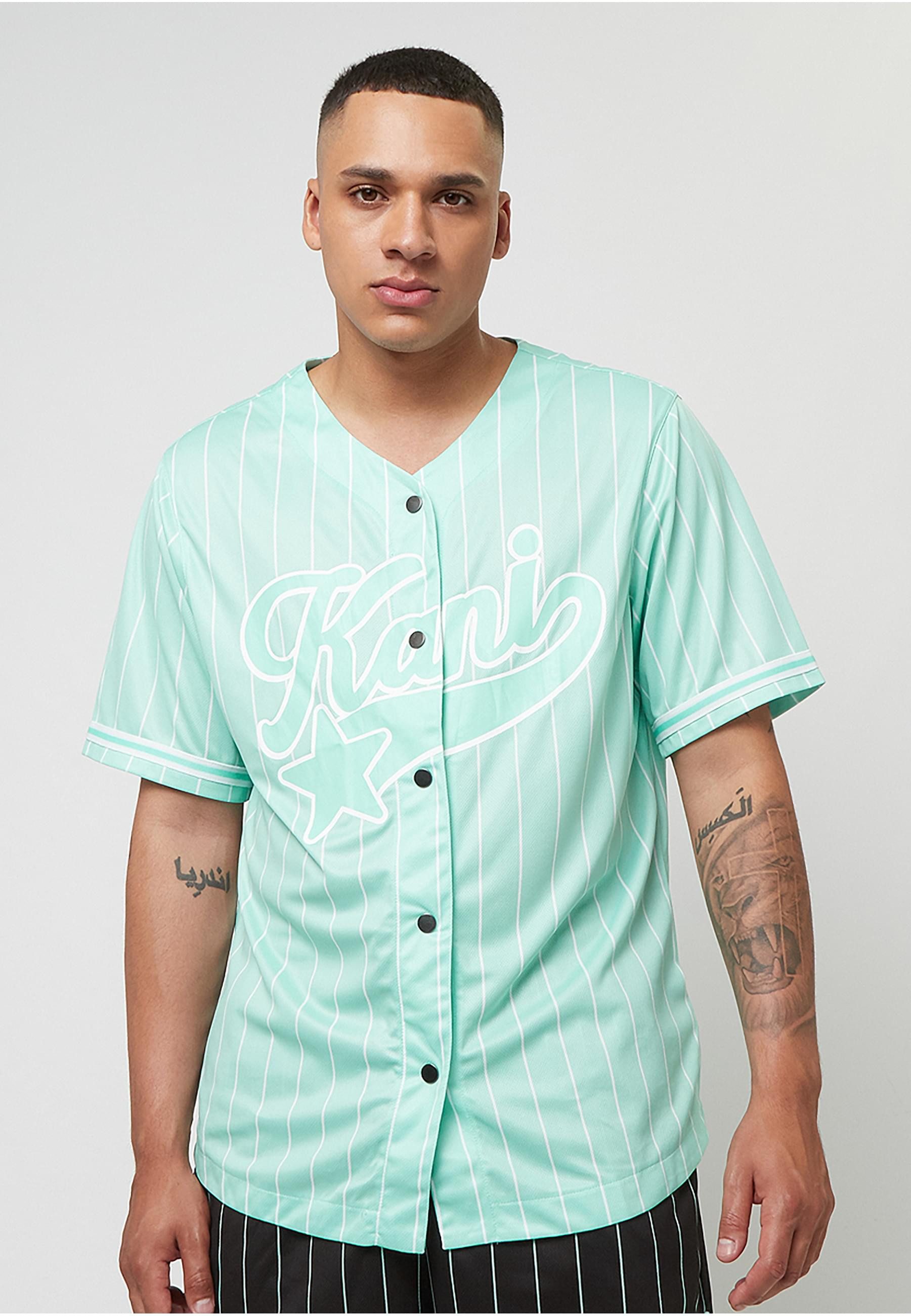Karl Kani T-Shirt Karl Kani Star Logo Pinstripe Baseball Shirt (1-tlg)