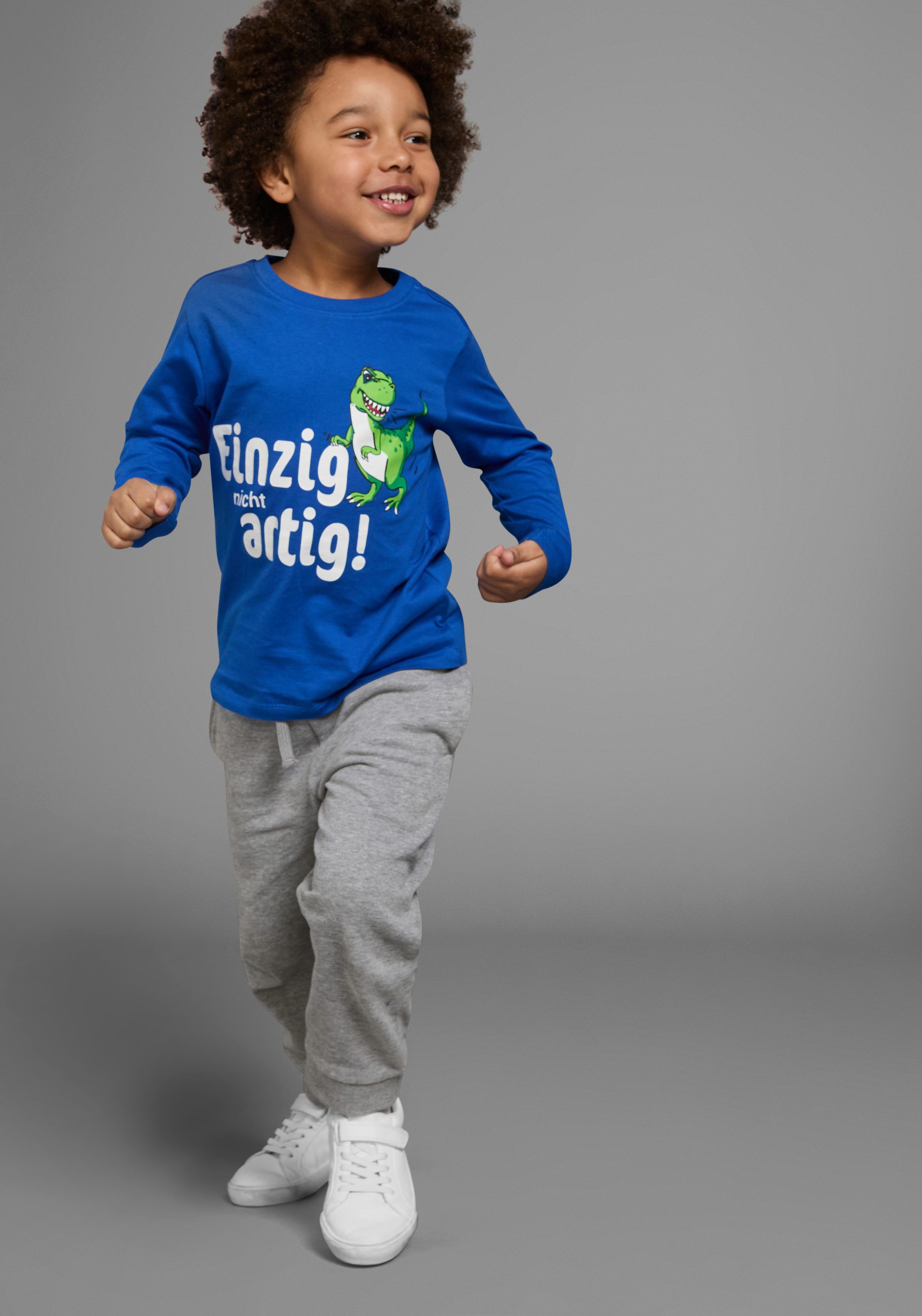 KIDSWORLD Langarmshirt EINZIG NICHT ARTG! Langarm, Basic-Passform, bedruckt, Rundhalsausschnitt