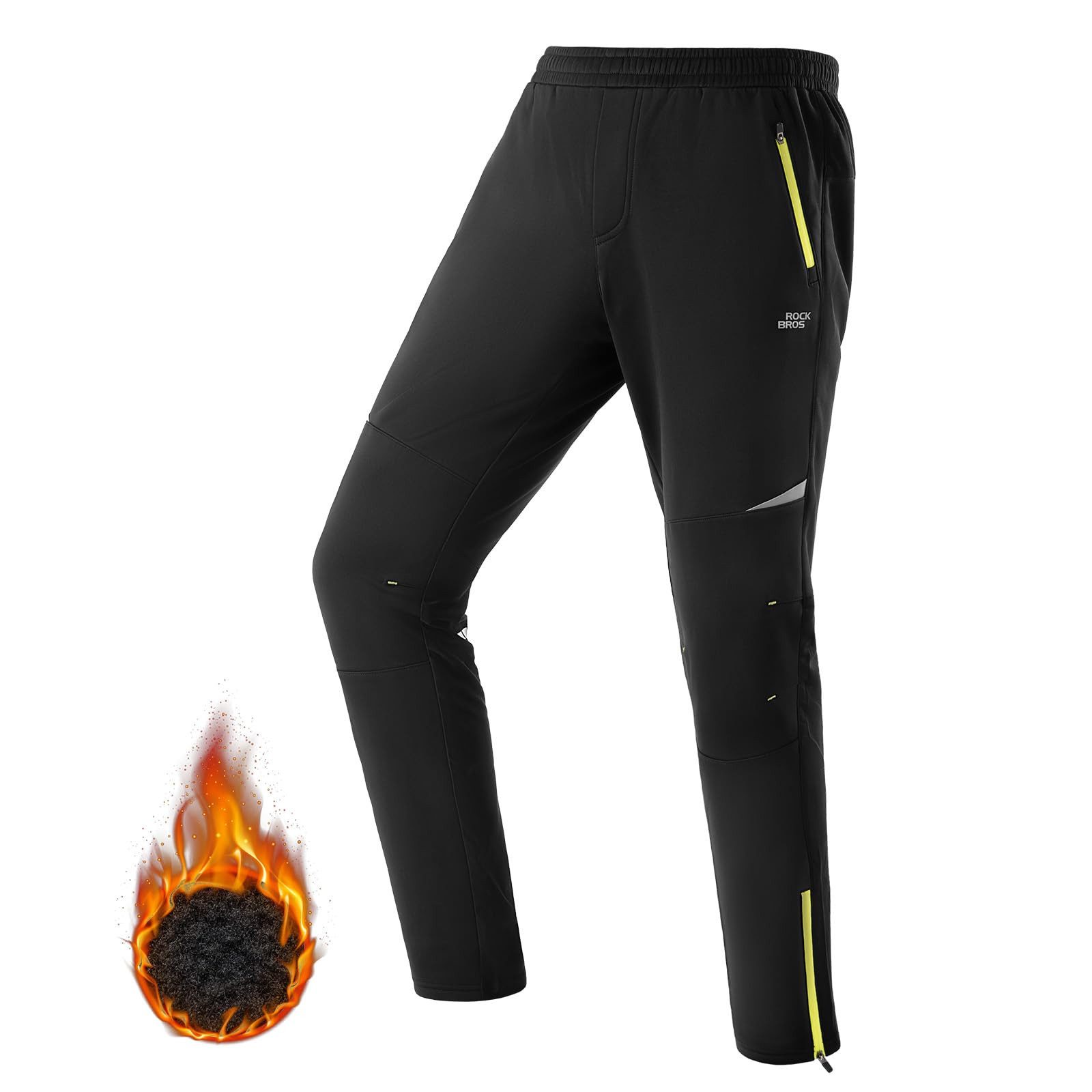 Fahrradhose Winter Herren Winddicht Warm Atmungsaktiv Freizeithose