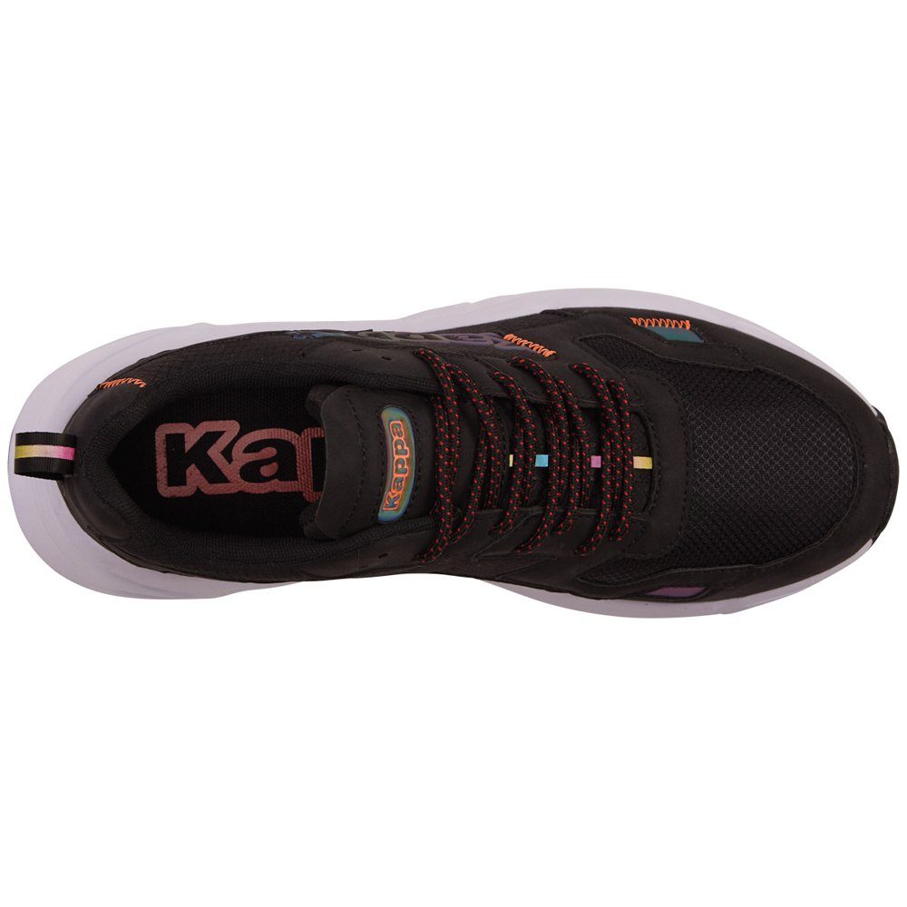 Kappa Sneaker - reflektierenden Details black-coral mit