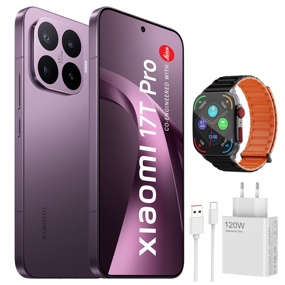 Xiaomi 17T Pro 12+512GB Smartphone & 120W HyperCharge & Smartwatch Handy (50 MP Kamera)
