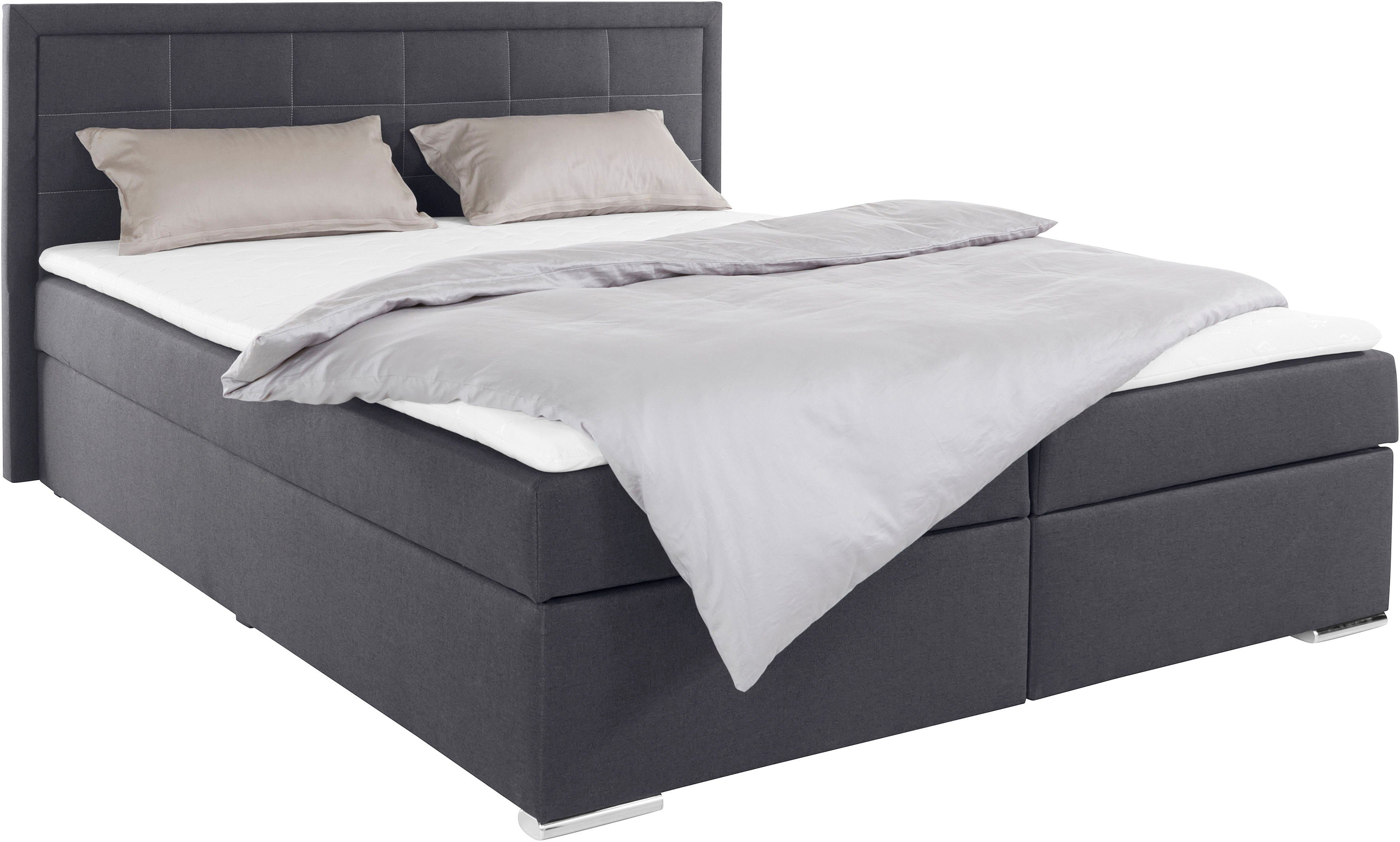 COLLECTION AB Boxbett "Athena" wahlweise mit Bettkasten, inkl. Topper bei Ausführung mit Matratze, in Härtegraden H2, H3, H4