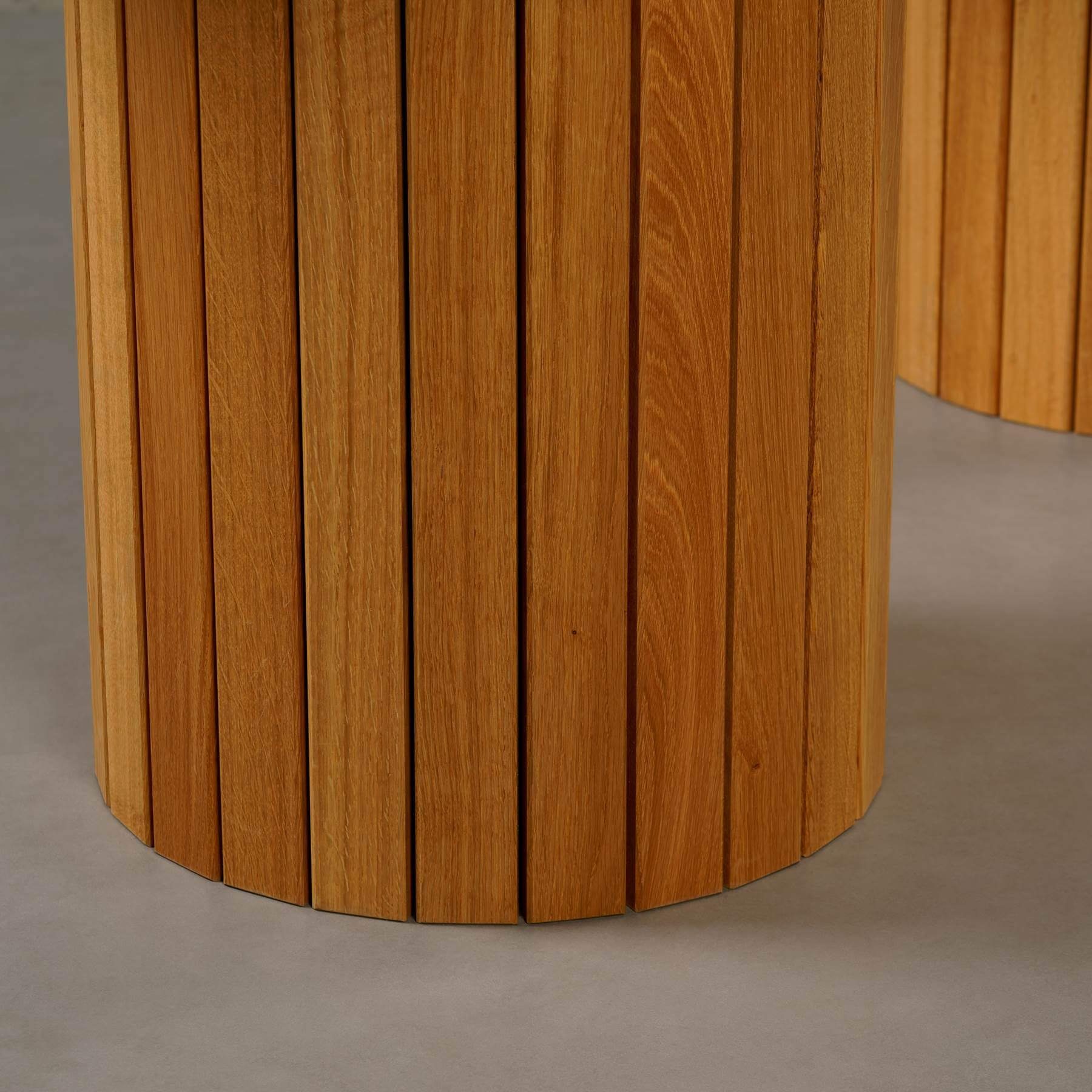 Tisch rund, ECHTEM Montana MARMOR, Atelier Venom Eichenholz 200x100x76cm mit Esstisch Esstisch Gestell, MAGNA