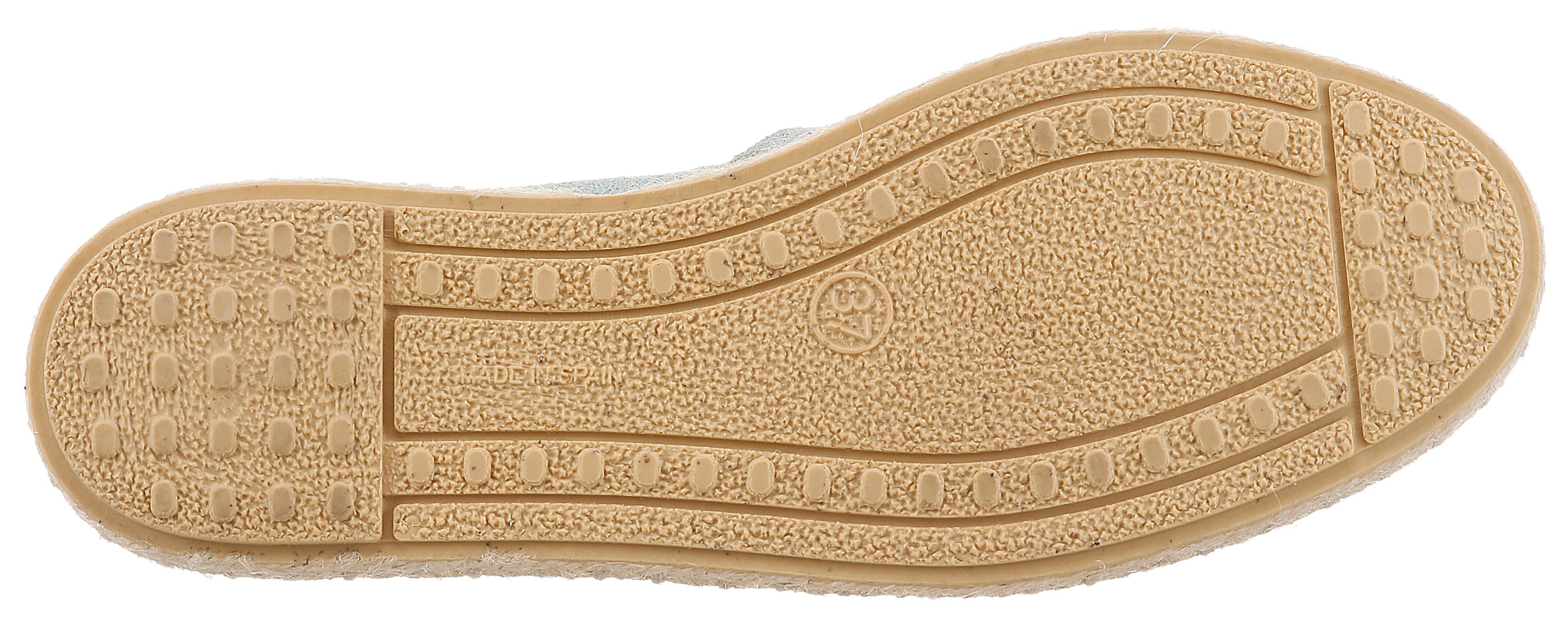 VERBENAS Espadrille Strandschuh, Sommerschuh, Loafer aus Veloursleder