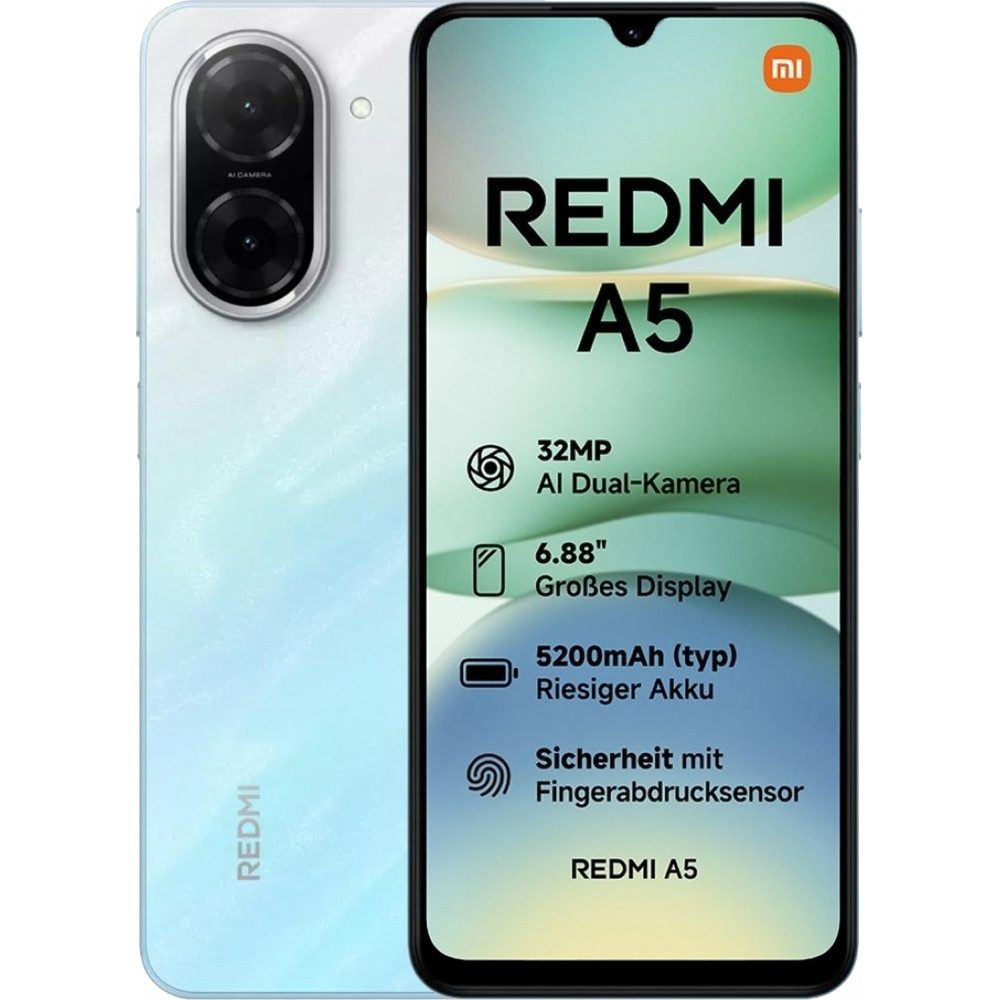 Xiaomi Redmi A5 64 GB / 3 GB - Smartphone - ocean blue Smartphone (6,88 Zoll, 64 GB Speicherplatz)