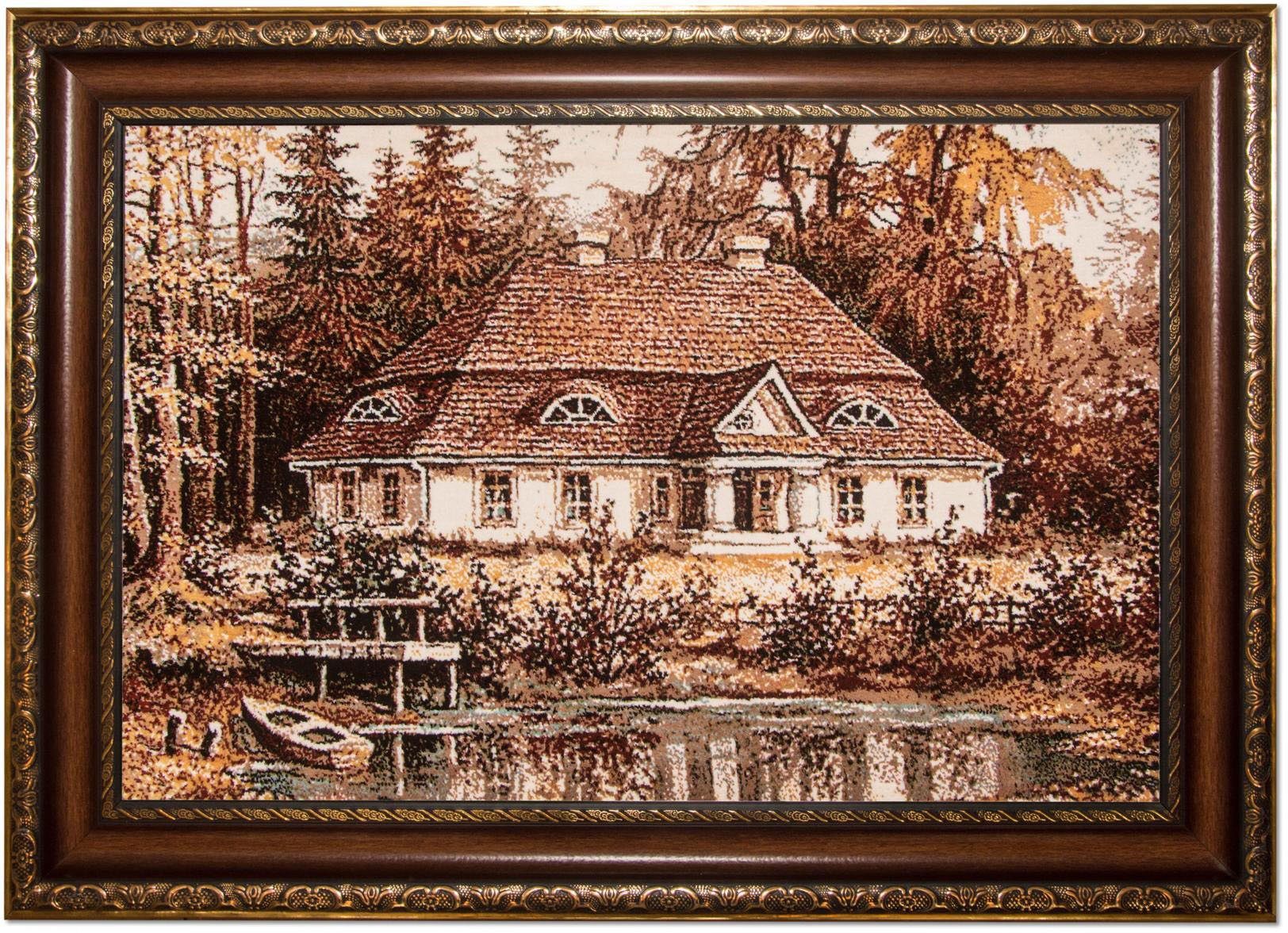 Wandteppich Bild-Teppich Figurativ 82 x 62 cm, morgenland, rechteckig, Höhe: 6 mm, besonders weich durch Microfaser