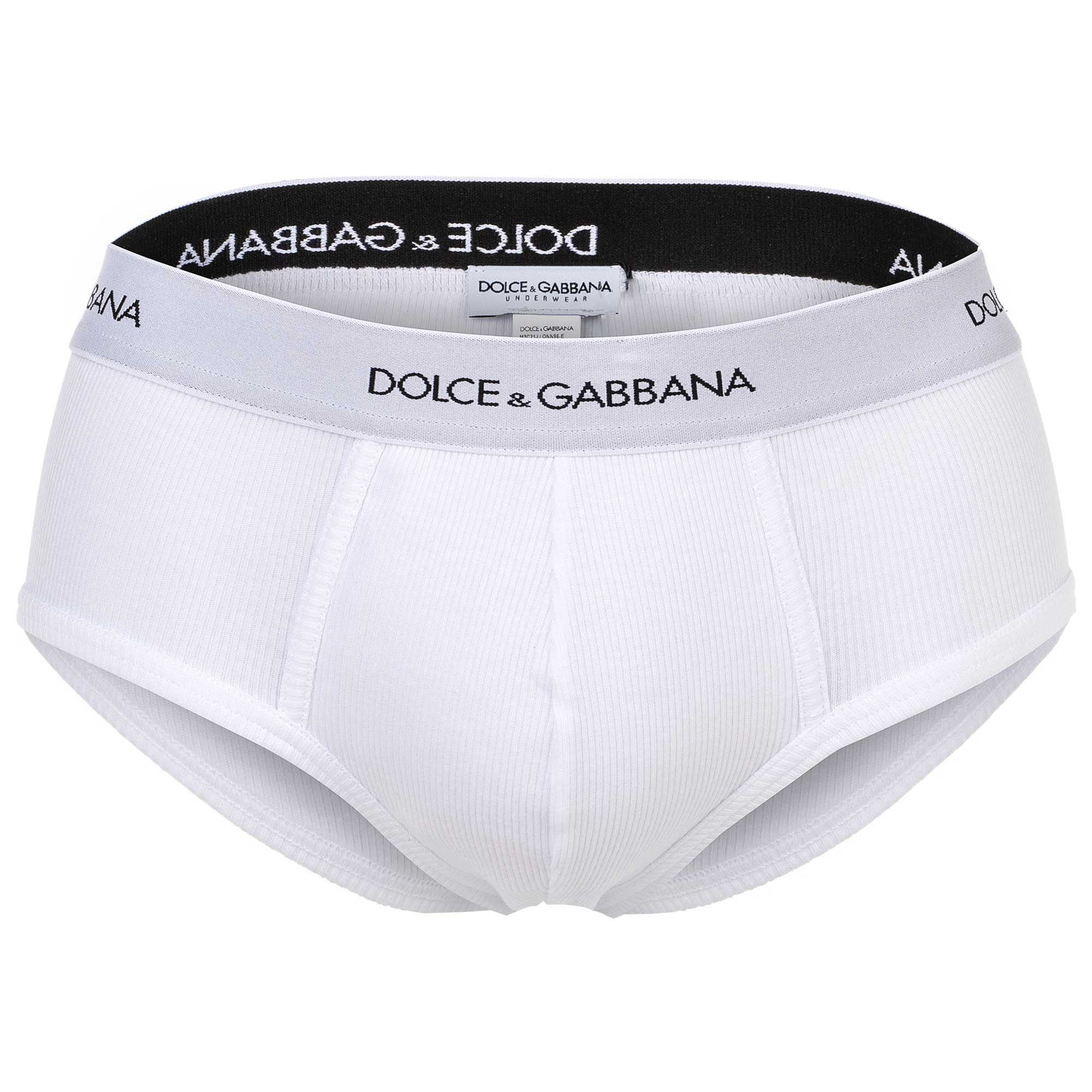 DOLCE & GABBANA Slip Herren Slip 1er Pack Baumwolle Brando Sicily Rib (Packung, 1er Pack)