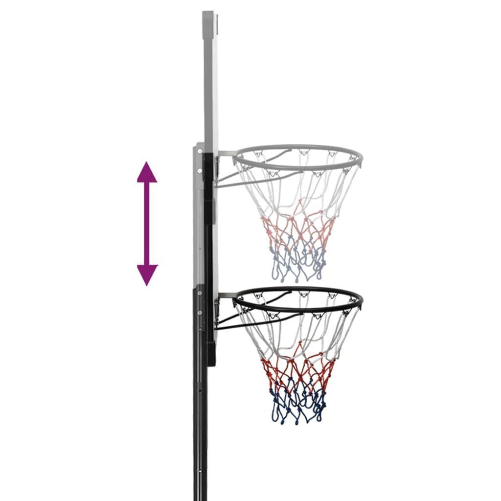 Basketballkorb 280-350 Polycarbonat cm vidaXL Transparent Basketballständer