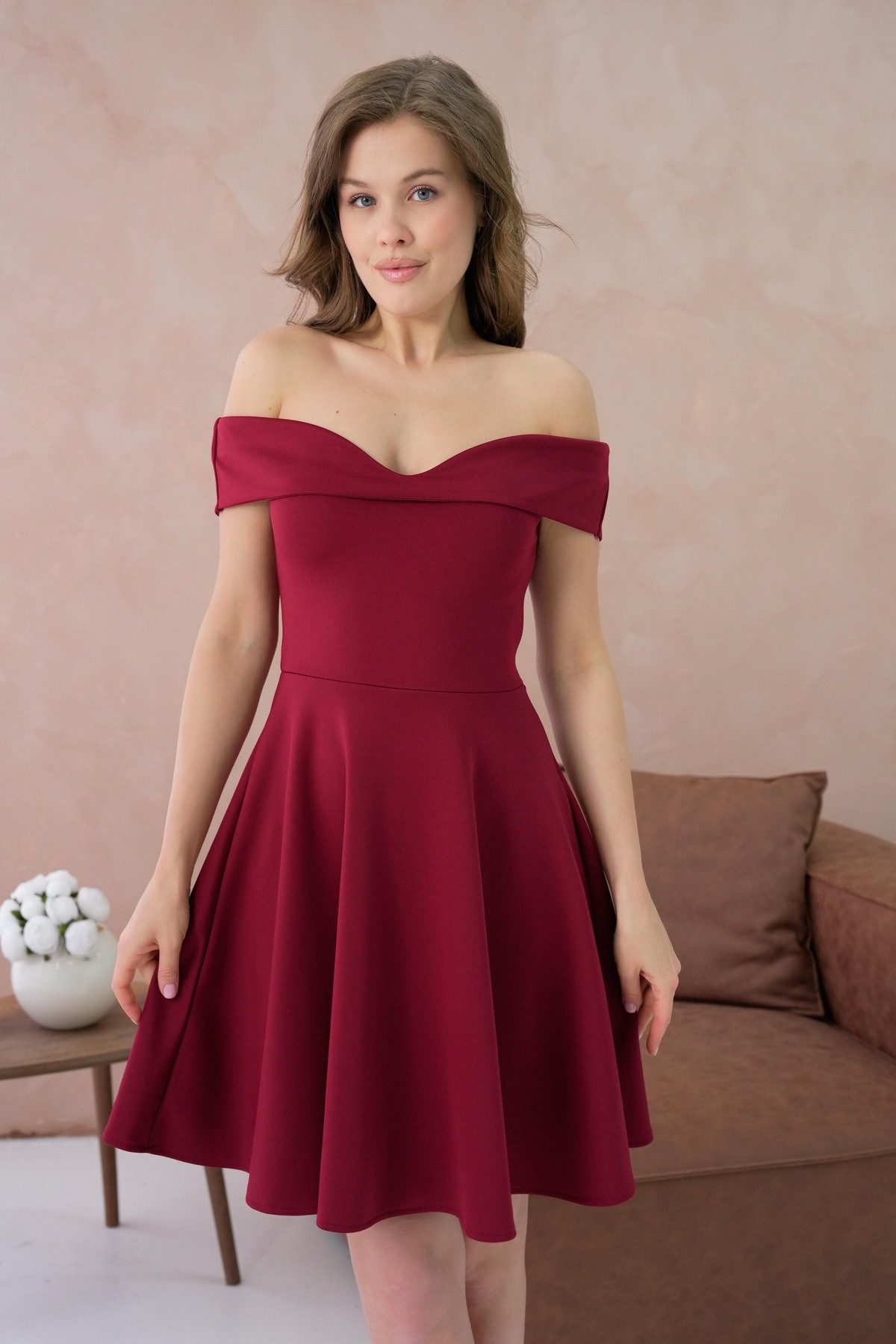 WOMAN VISION Minikleid Trägerloses Minikleid mit Ausschnitt – Bild 4 von 5