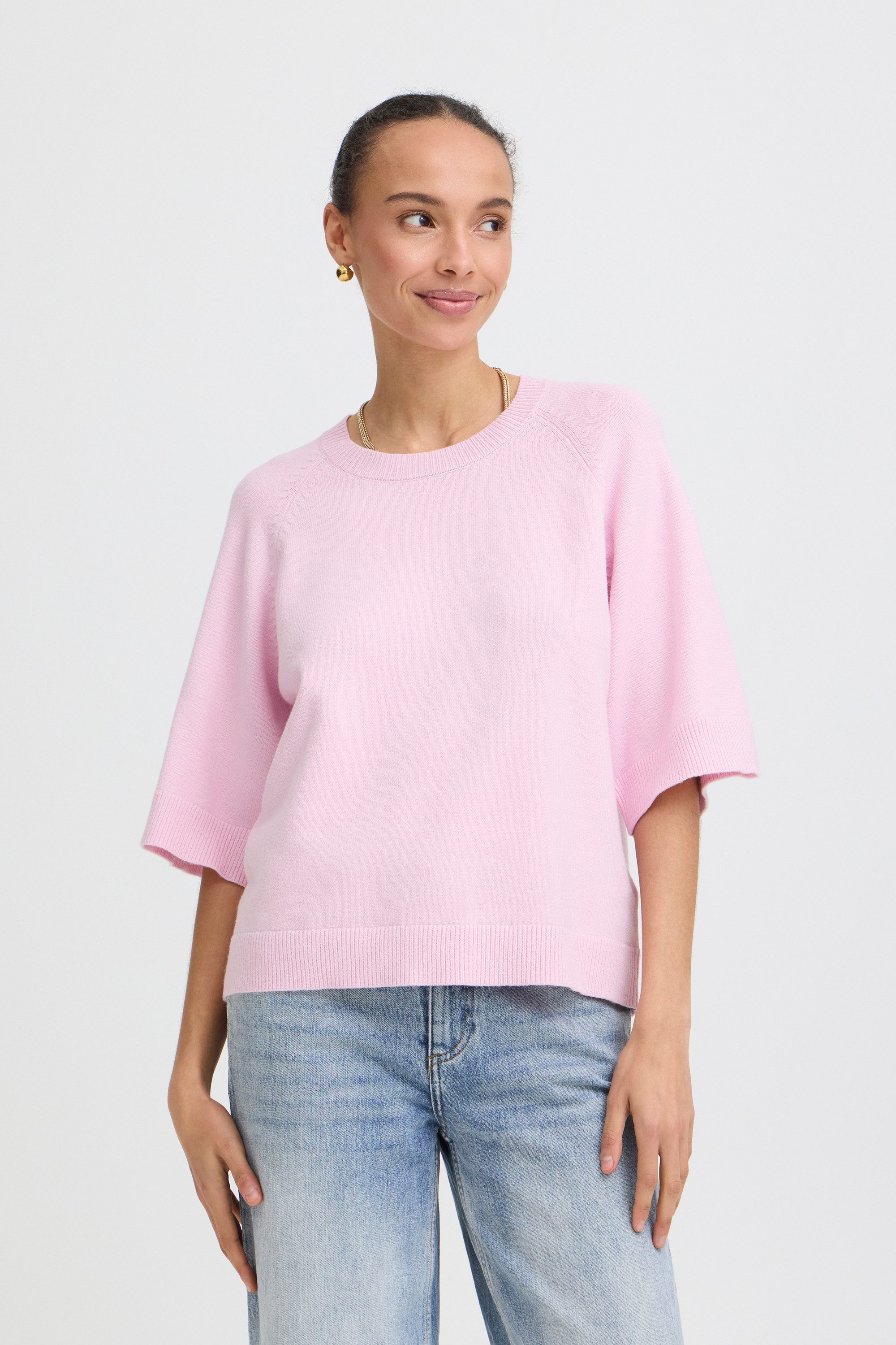 b.young Strickpullover Halblange Ärmel BYNONINA