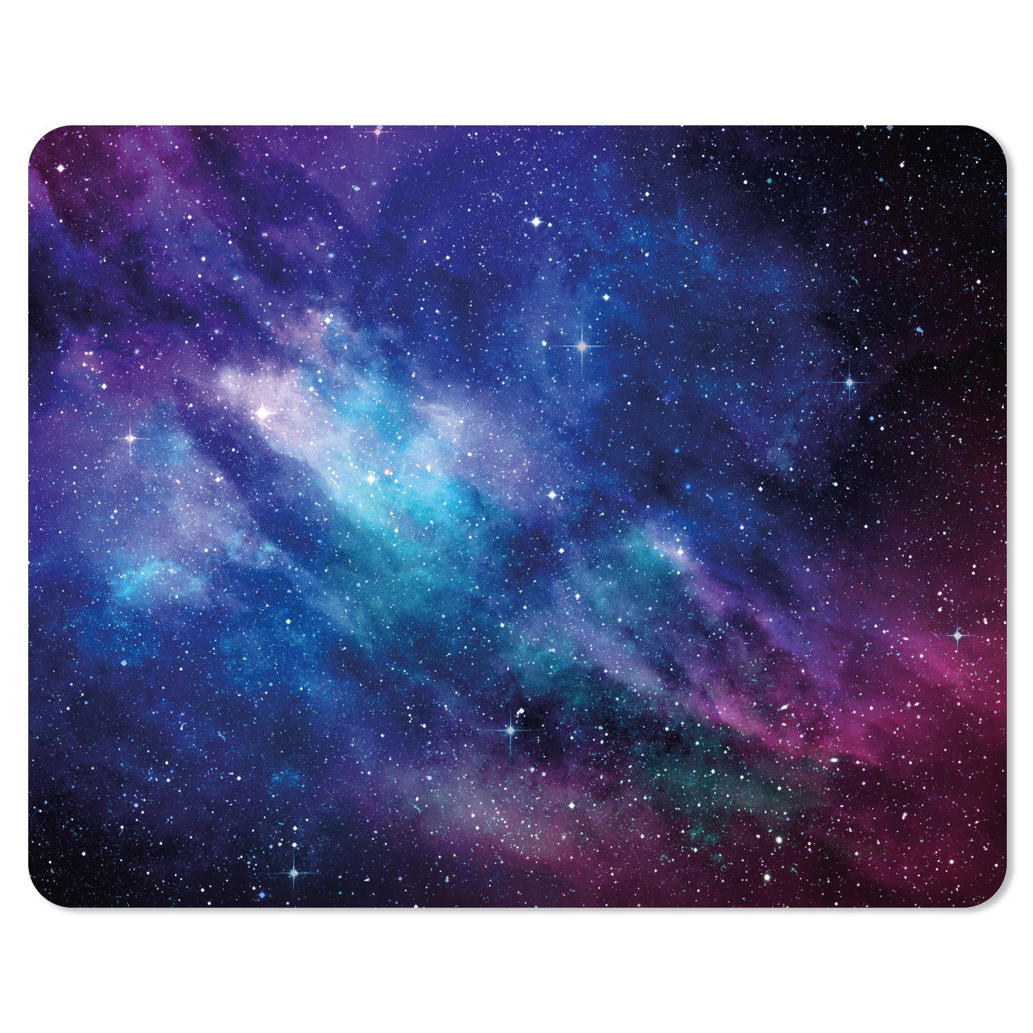 younikat Mauspad Mauspad mit Motiv – Universum Design 24 x 19 cm abwischbare Oberfläche