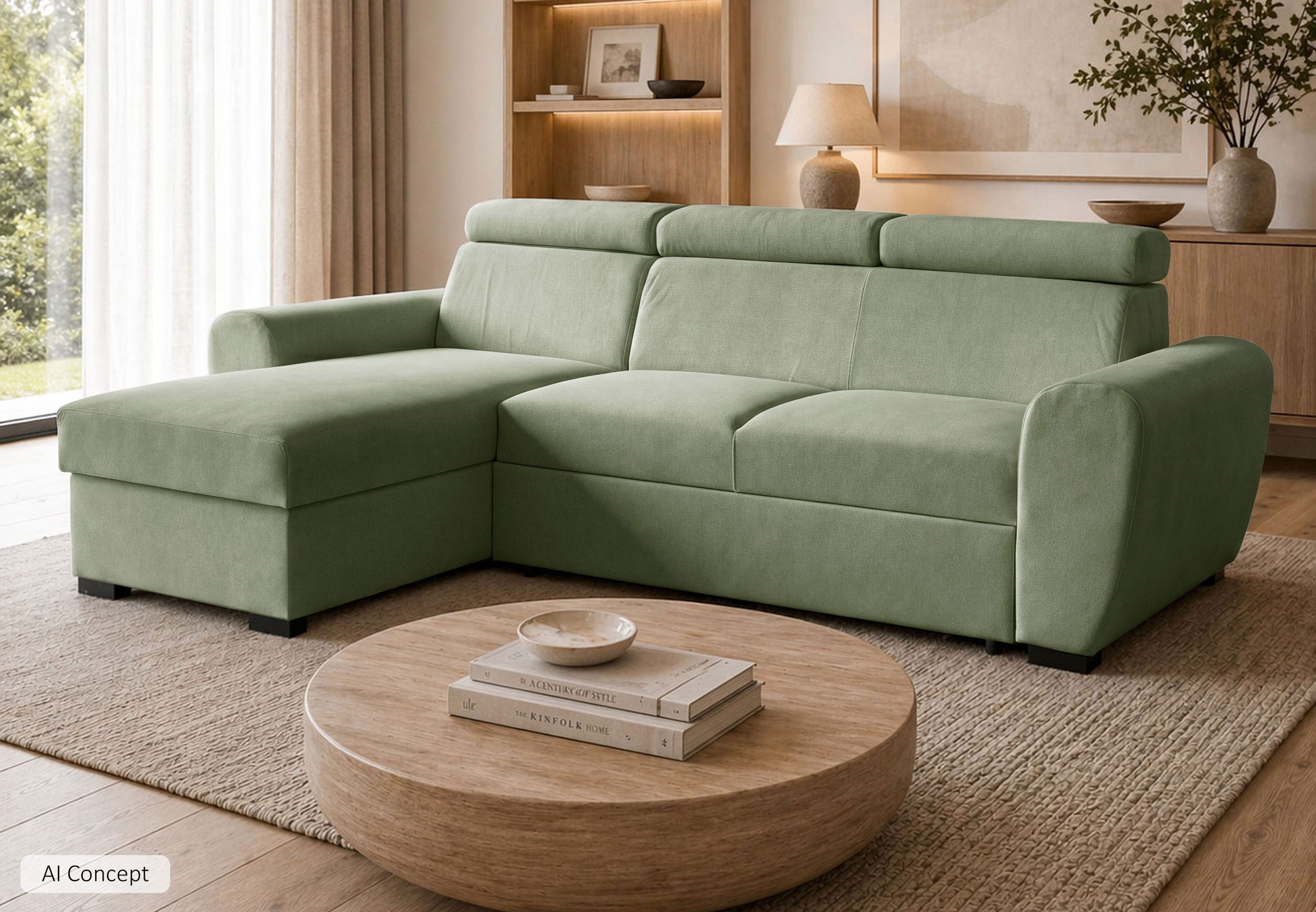 Lookway Ecksofa FALCO mit Schlaffunktion, mit Bettkasten und Schlaffunktion