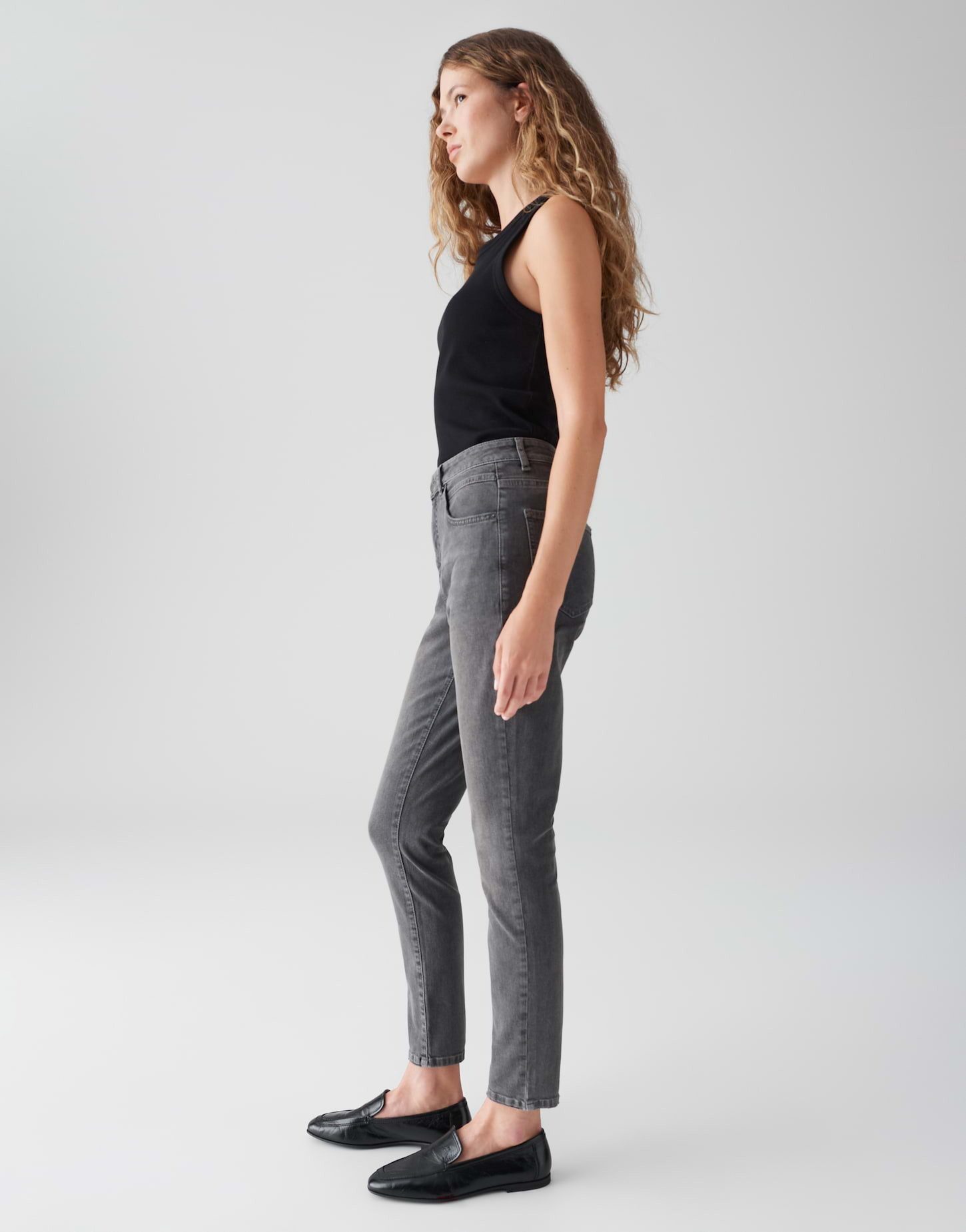 OPUS Slim-fit-Jeans ELIYA CITY aus nachhaltigem BCI Cotton Mix Mid Rise, Ankle, Slim Fit