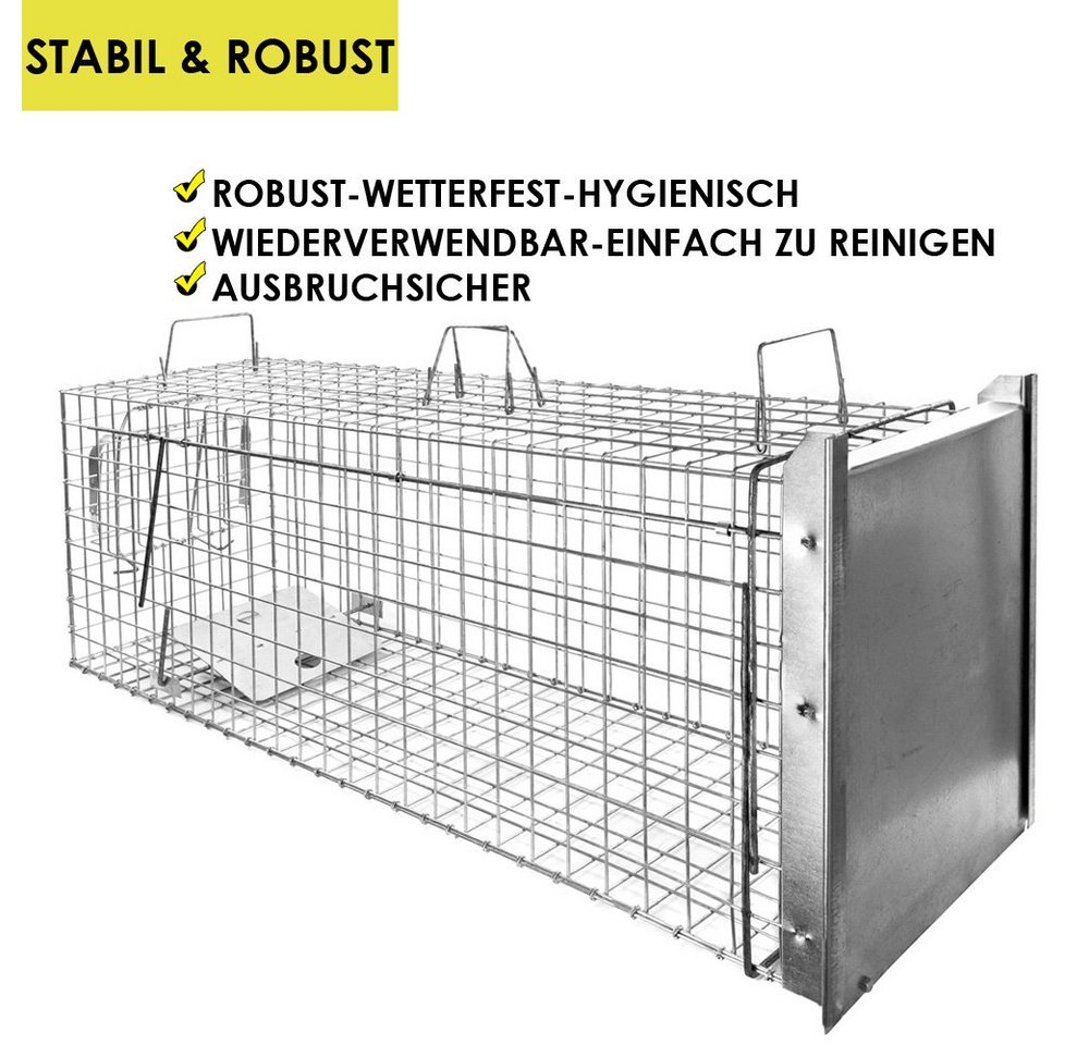 Thumbnail - Petigi Lebendfalle Tierfalle Lebendfalle Marderfalle Drahtfalle Auswahl an Größen Stable