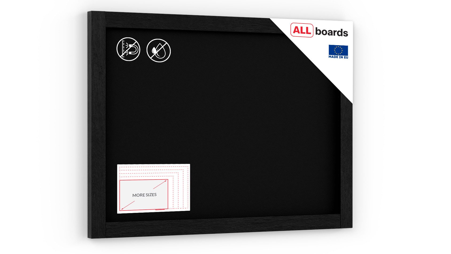 ALLboards Tafel ALLboards Kreidetafel Holzrahmen Schreibtafel Wandtafel günstig online kaufen