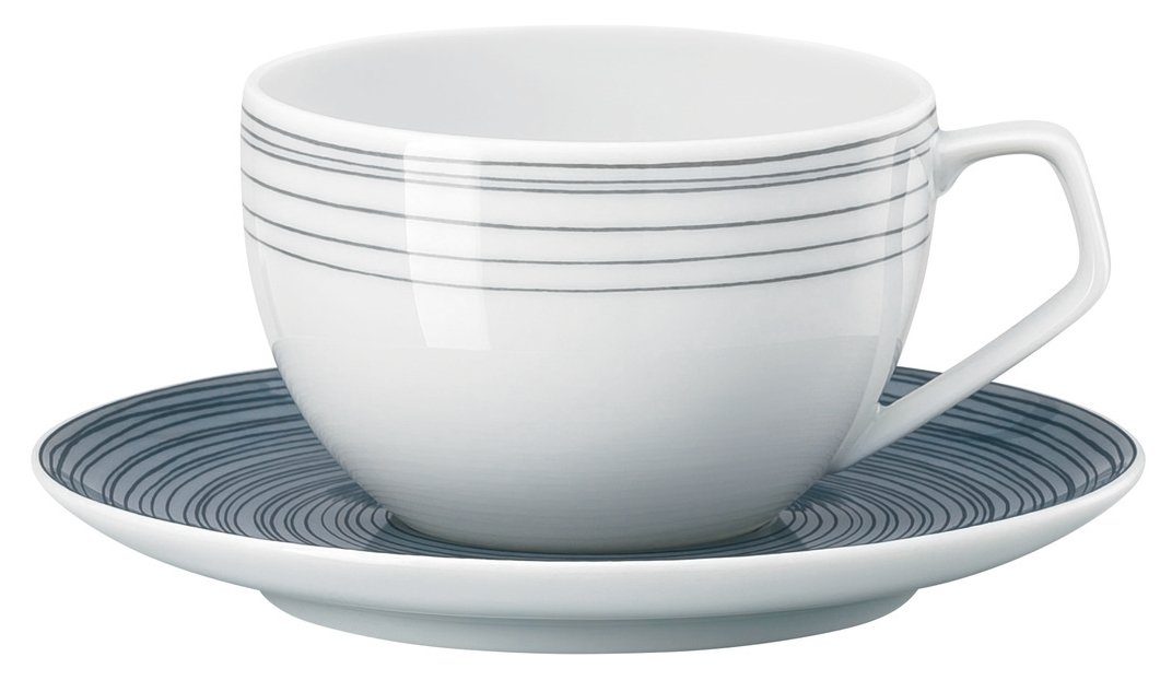 Rosenthal Espressotasse TAC Gropius Stripes 2.0 matt Espressotasse 2tlg., Porzellan