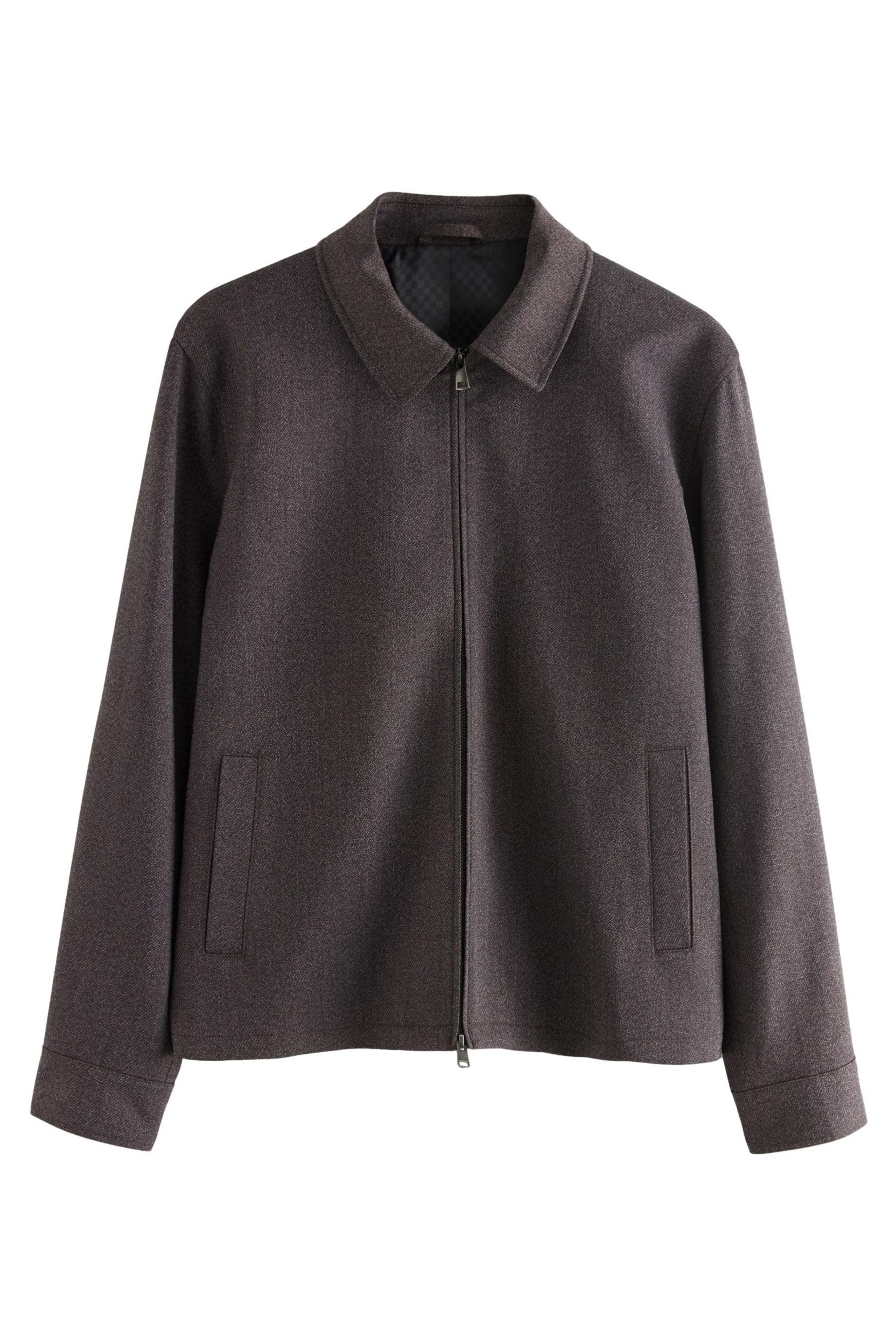 Hemdjacke Elegante Twill-Hemdjacke mit Reißverschluss