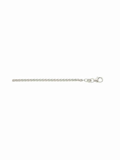 Adelia´s Silberkette 925 Silber Zopf Halskette Ø 2,1 mm, Silberschmuck für Damen