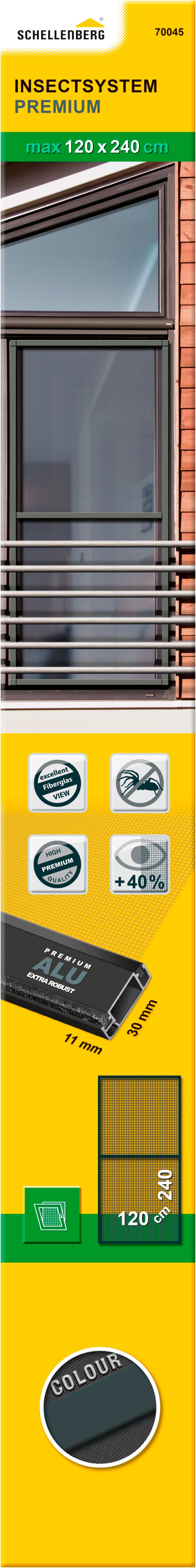 SCHELLENBERG Insektenschutz-Fensterrahmen Premium für bodentiefe Fenster, günstig online kaufen