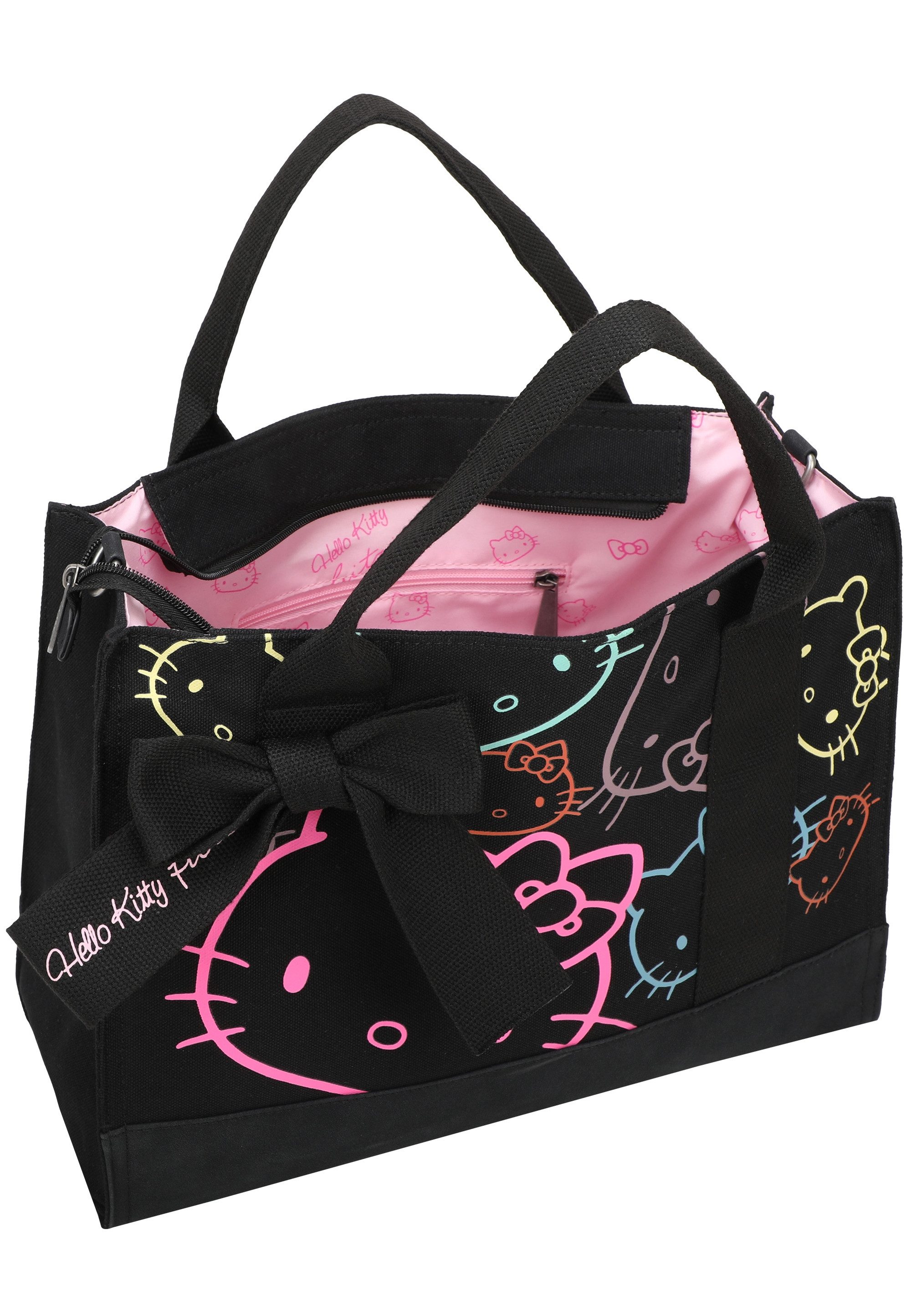 Fritzi aus Preußen Henkeltasche Tote Bag Canvas Limited Outline, mit Hello Kitty-Print