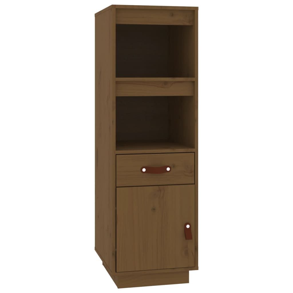 vidaXL Highboard Highboard Honigbraun 34x40x108,5 cm Massivholz Kiefer (1 St)