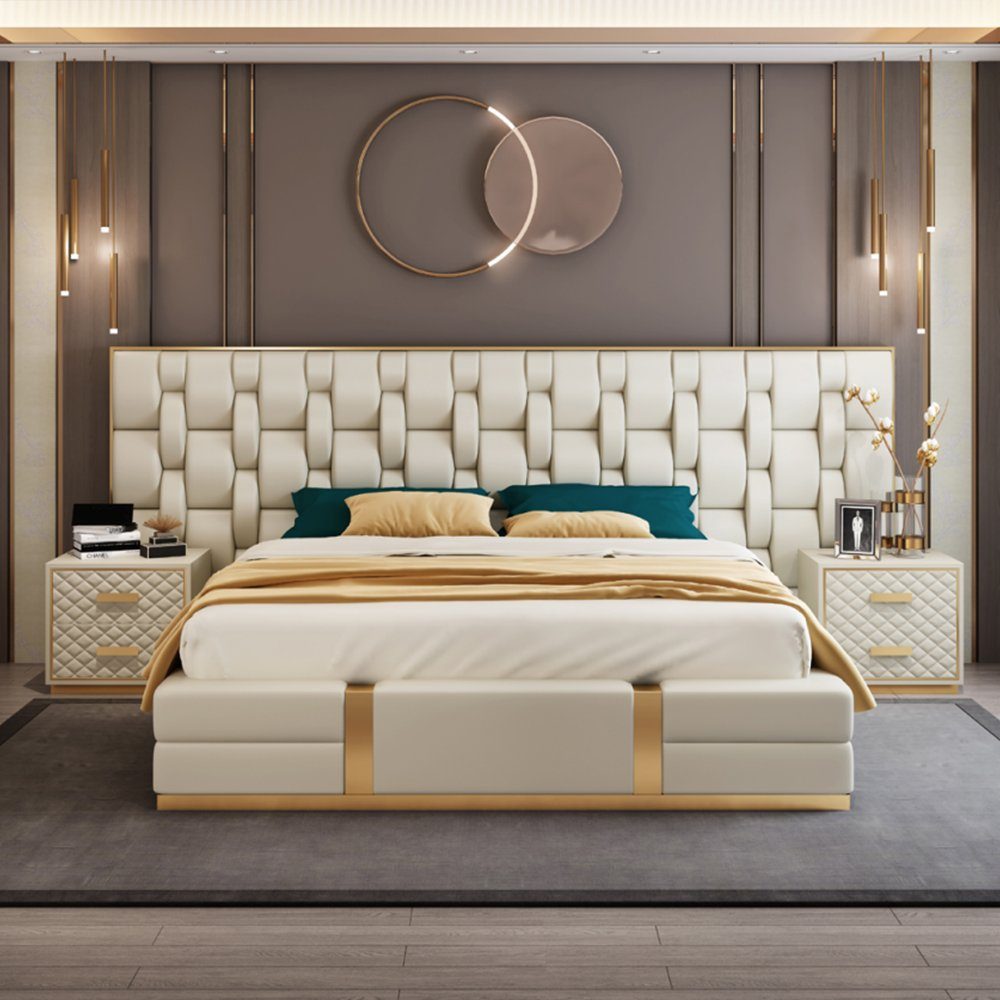 Doppel Neu Europe Zimmer In Bett Luxus Betten Polster (Bett), Bett Made Bett Design Hotel JVmoebel Schlaf