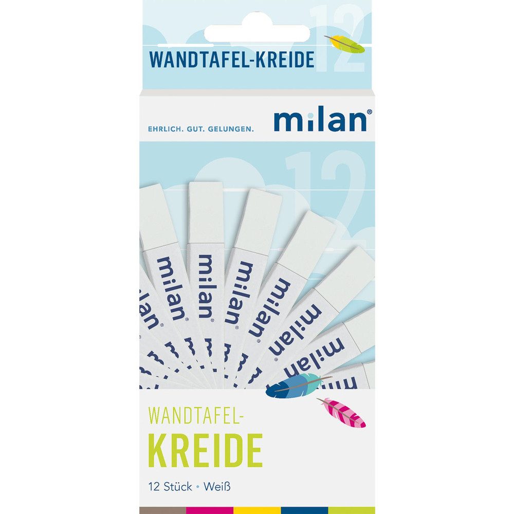 Eberhard Faber Malkreide Tafel-Kreide - 12 Sticks - ca. 8 x 1,2 x 1,2, (12-tlg)