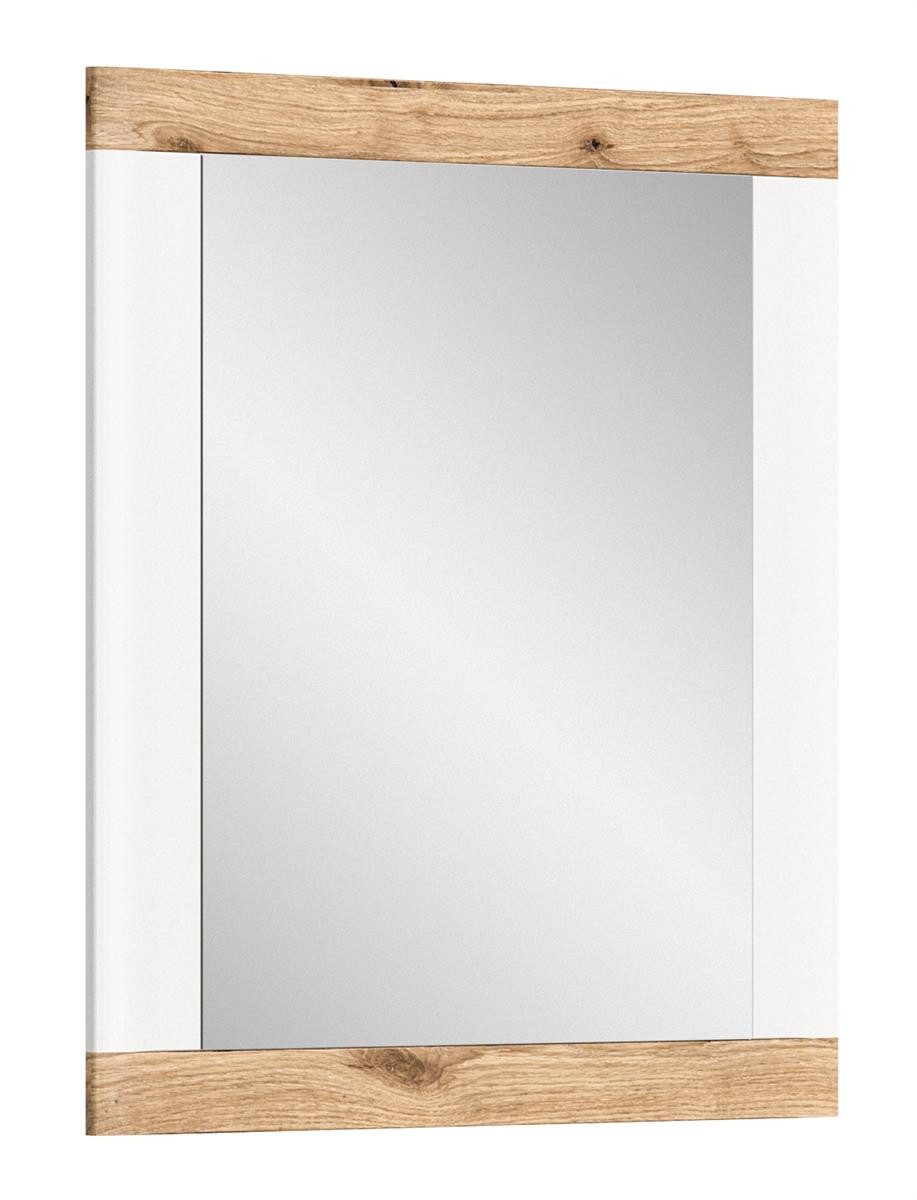 möbelvita Wandspiegel Rio Spiegel B/H/T 73x82x2 in weiß und Spiegelfront