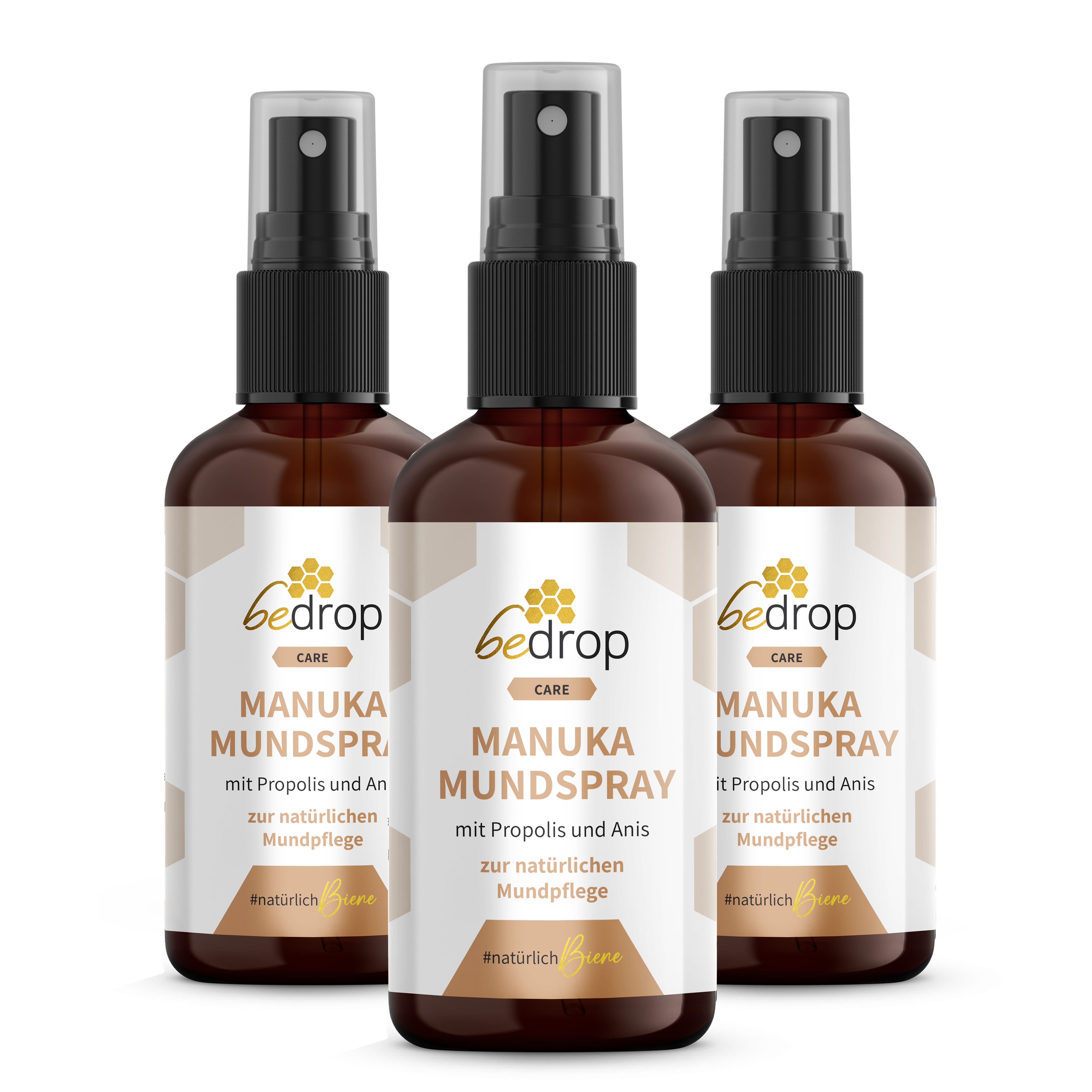 bedrop Mundspray Propolis Halsspray / Mundspray mit Manuka Honig & Anis - 30ml, Für die Mund- und Rachenpflege
