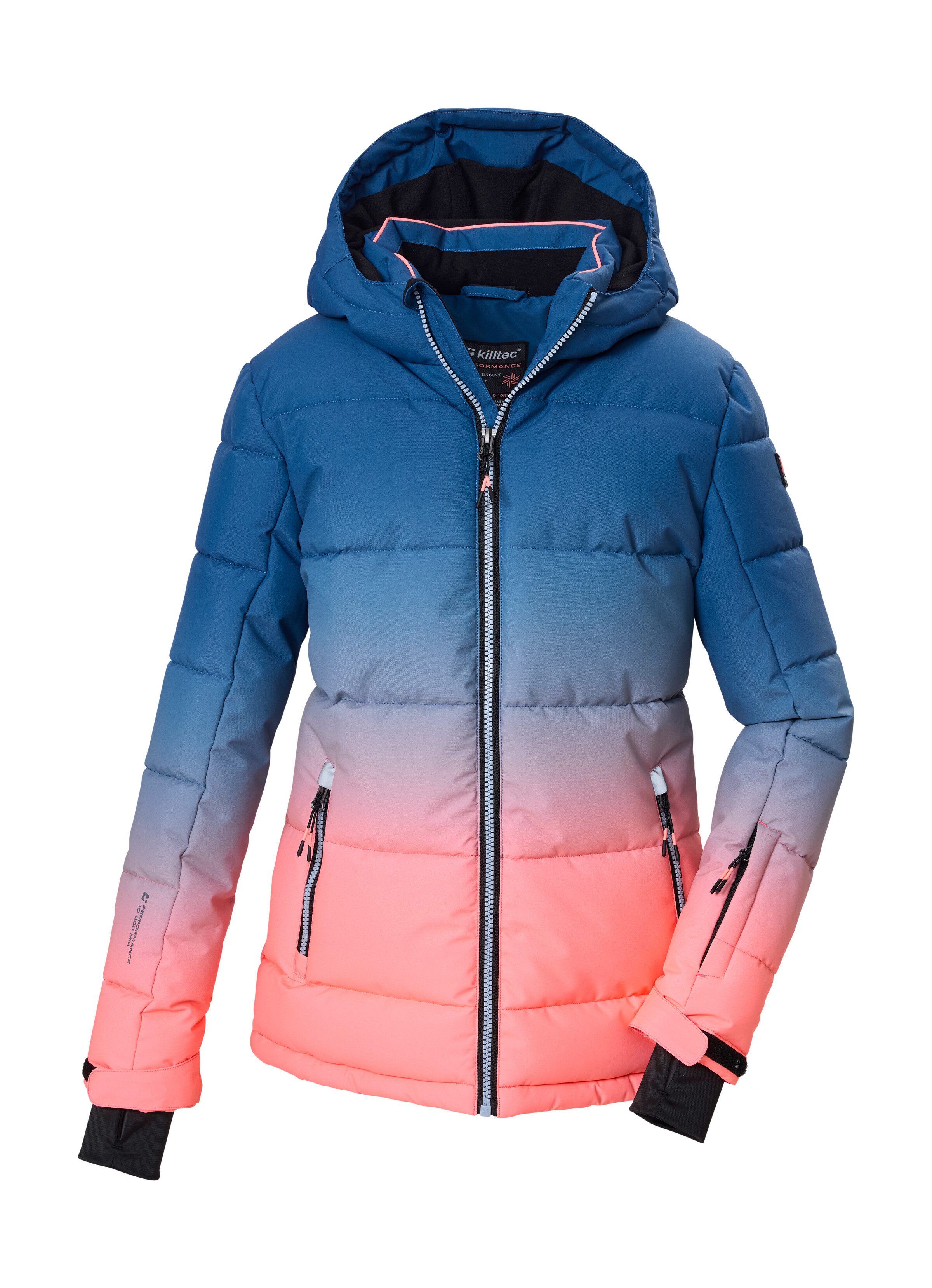 Killtec Skijacke KSW 330 GRLS SKI QLTD JCKT Wasserabweisende Winterjacke, atmungsaktiv, verstellbare Kapuze
