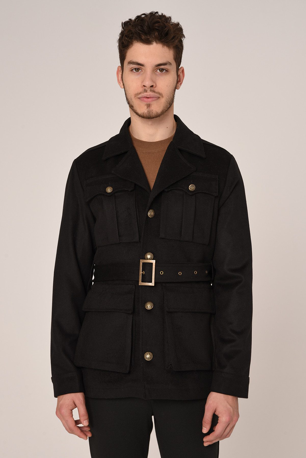 Antioch Wintermantel Lapel Collar Belt Detailed günstig online kaufen