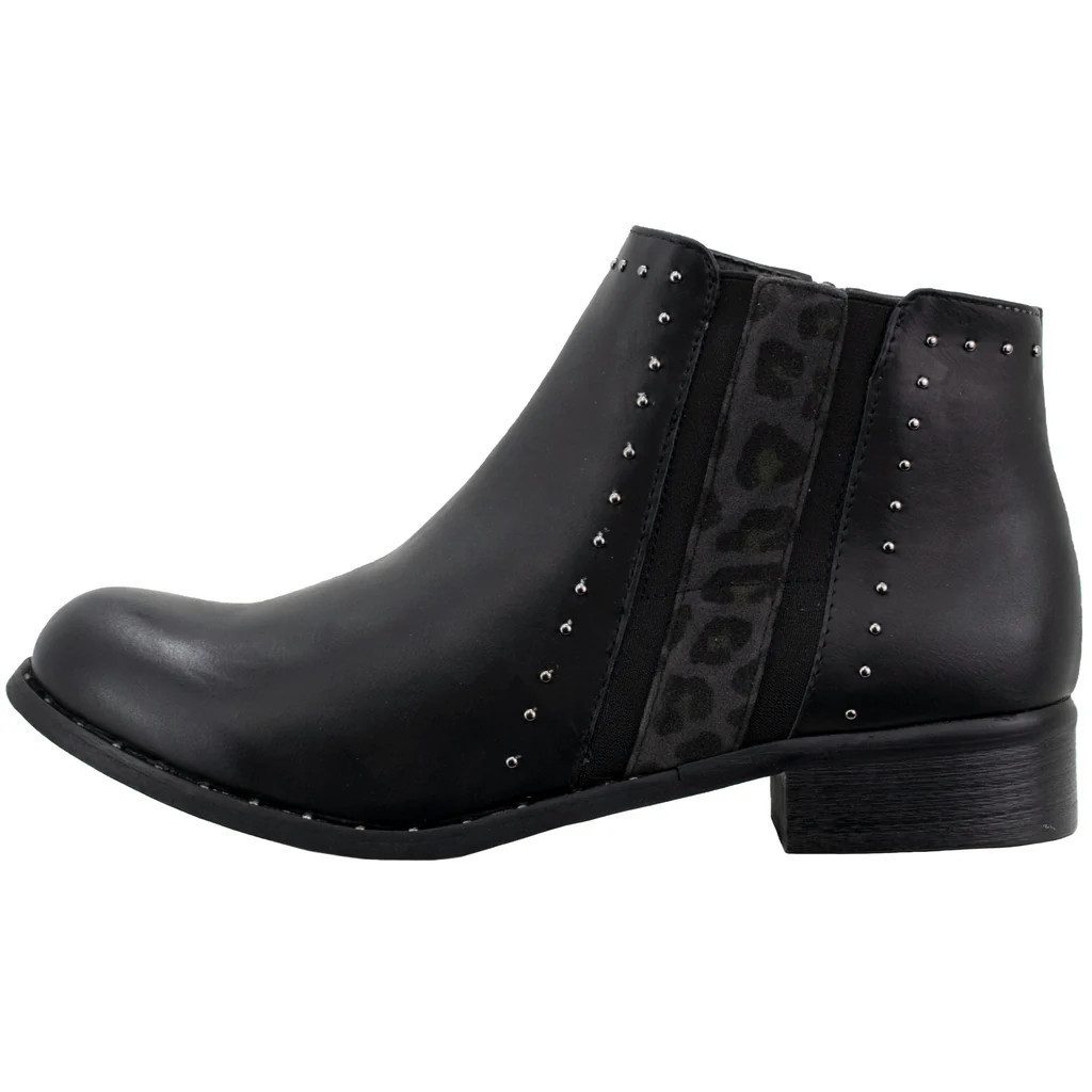 Fitters Footwear AYA PU - Black Schnürboots